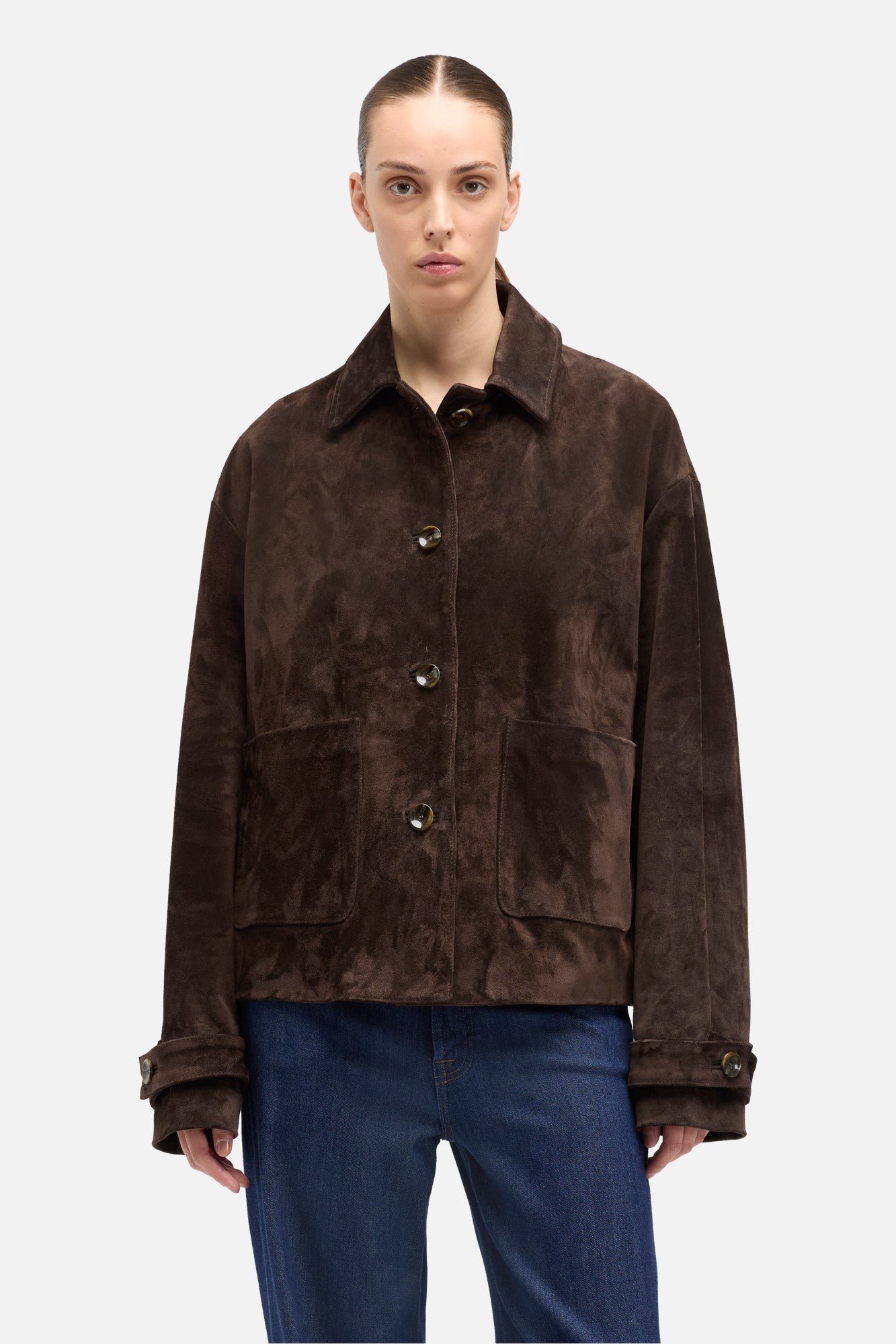 7-for-all-mankind-suede-cropped-chore-jacket-coffee-bean image 3