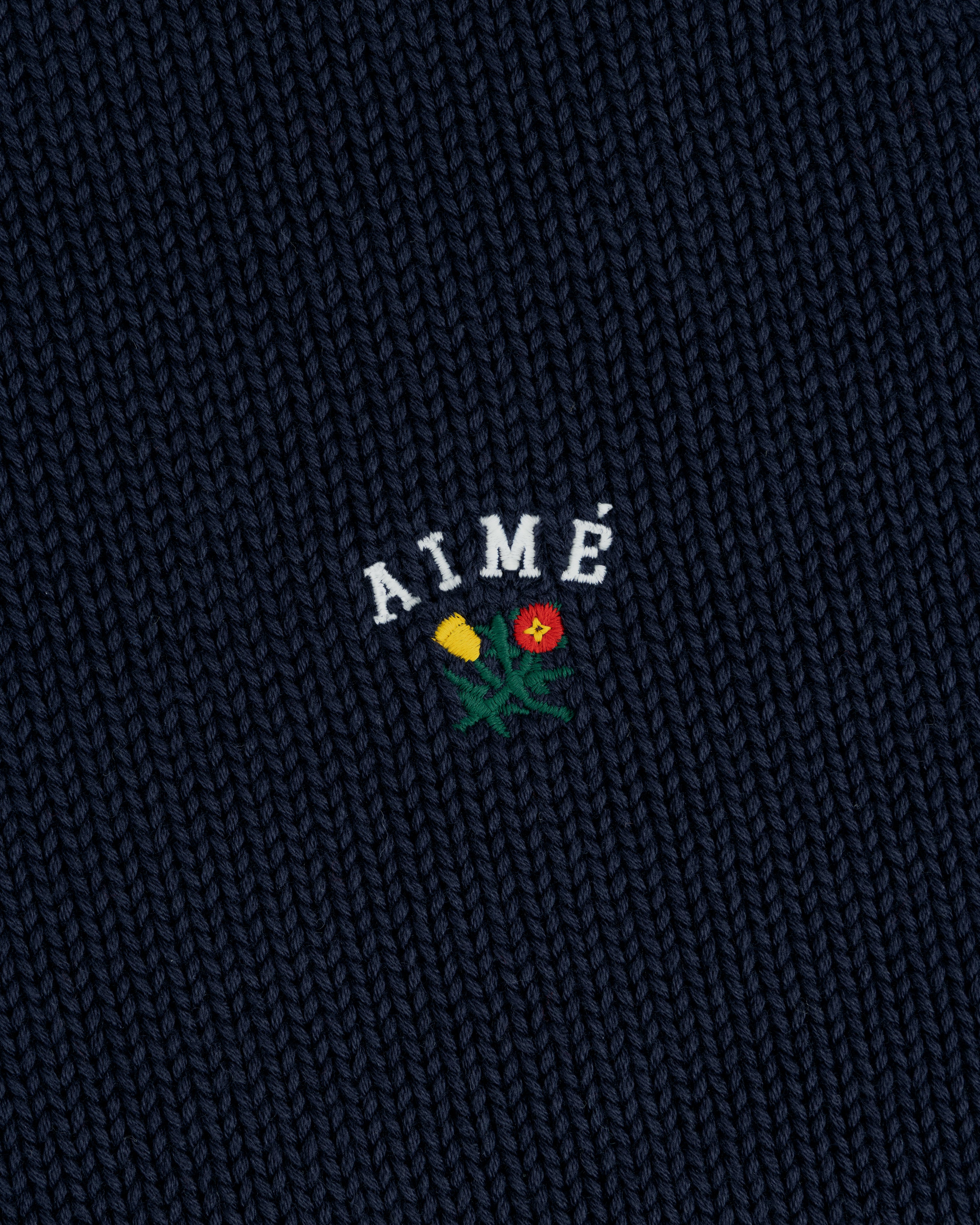 aim-leon-dore-crest-raglan-sweater-navy-baumwollpullover image 5