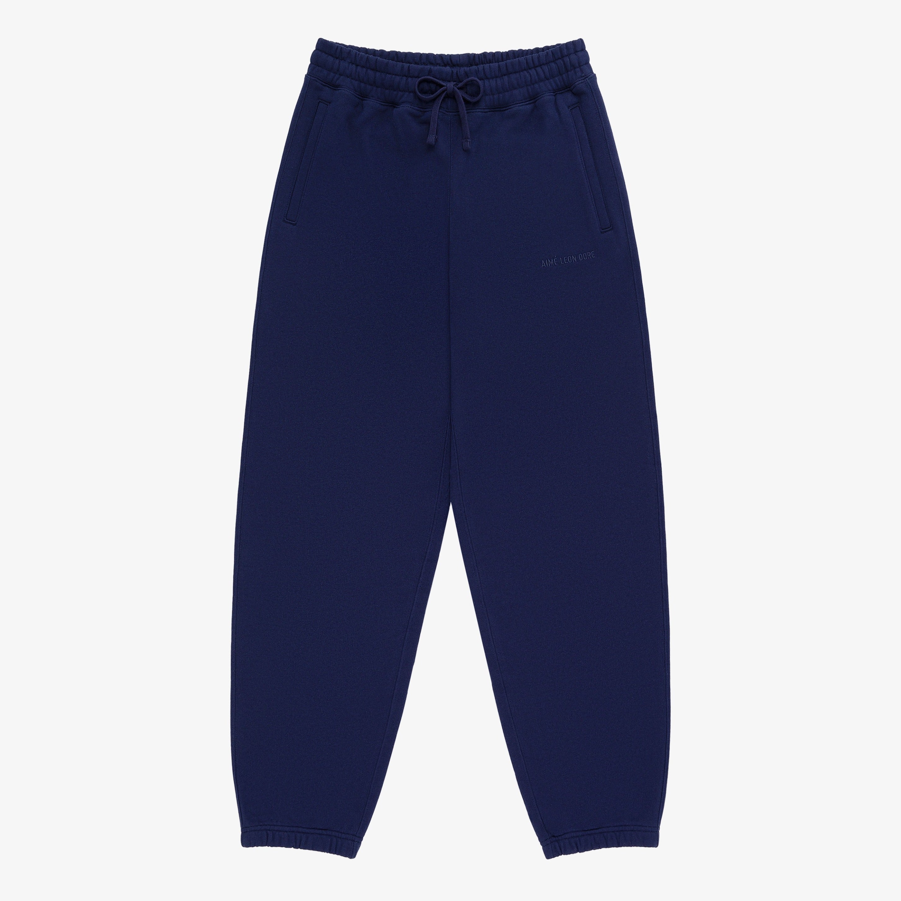 aim-leon-dore-tonal-logo-sweatpants-navy image 1