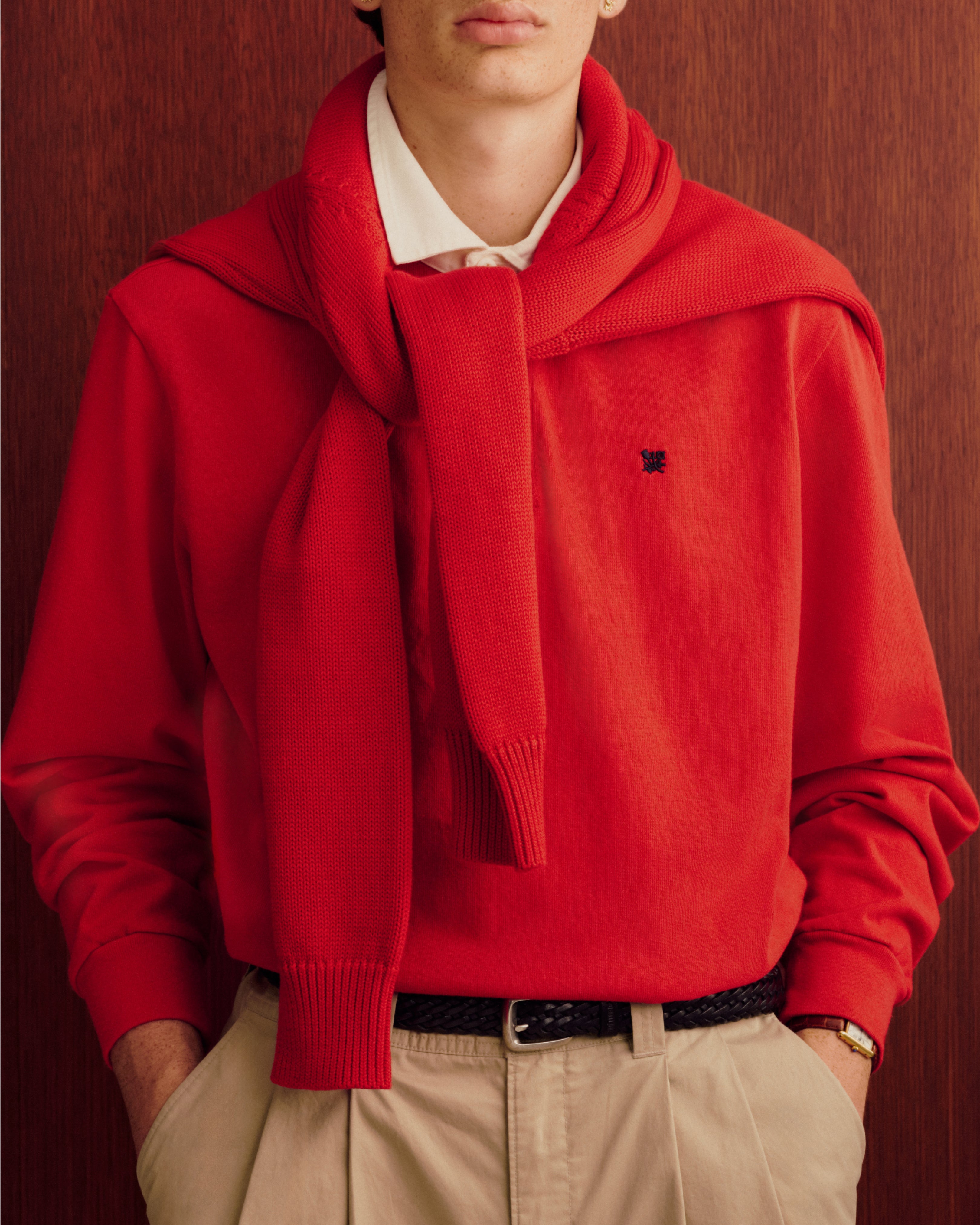 aim-leon-dore-crest-rugby-rot-regular-fit image 3