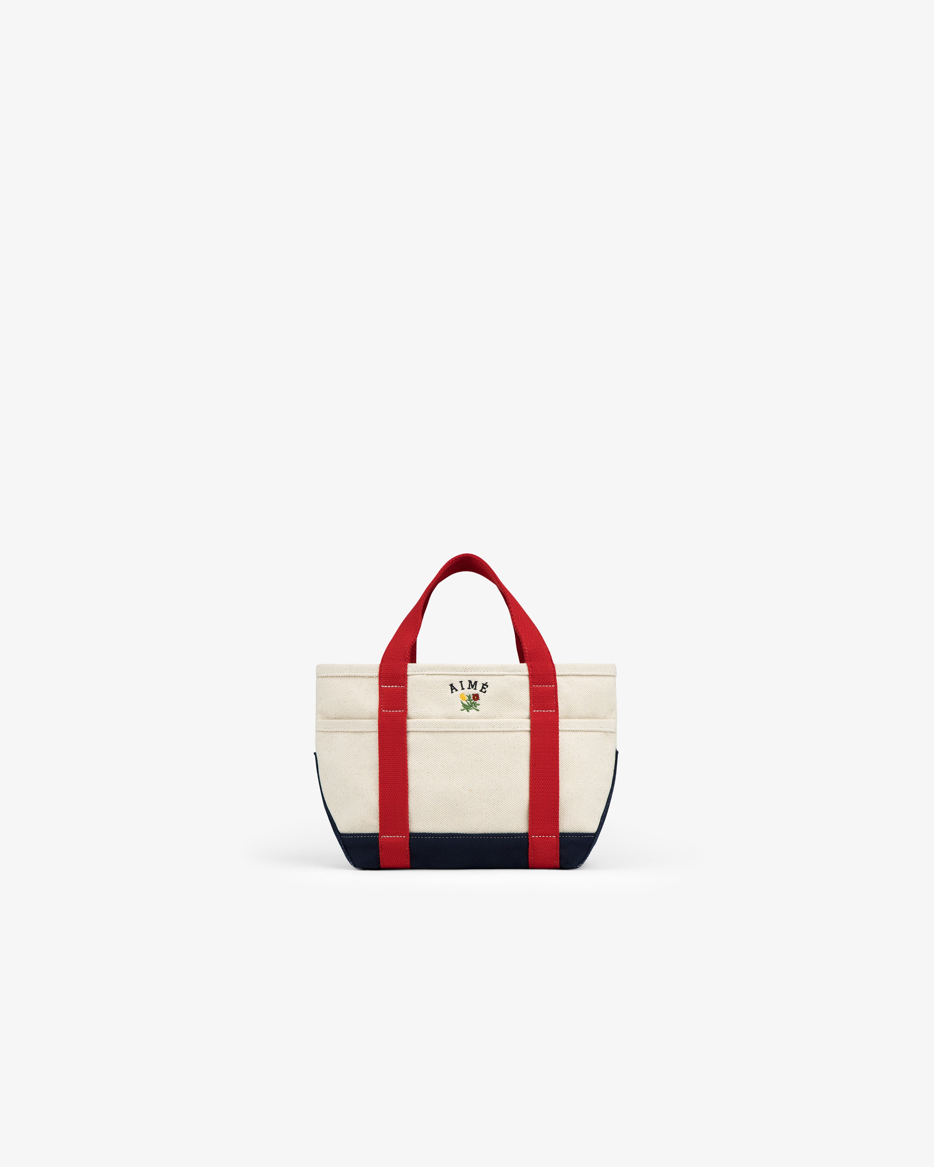 aim-leon-dore-mini-crest-contrast-tote-bag-cream-2 image 2