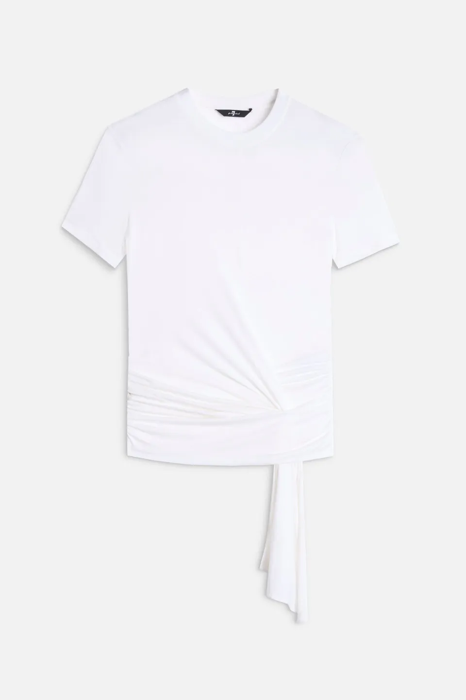 7-for-all-mankind-fitted-twist-tee-t-shirt-aus-lyocell-in-optical-white image 1