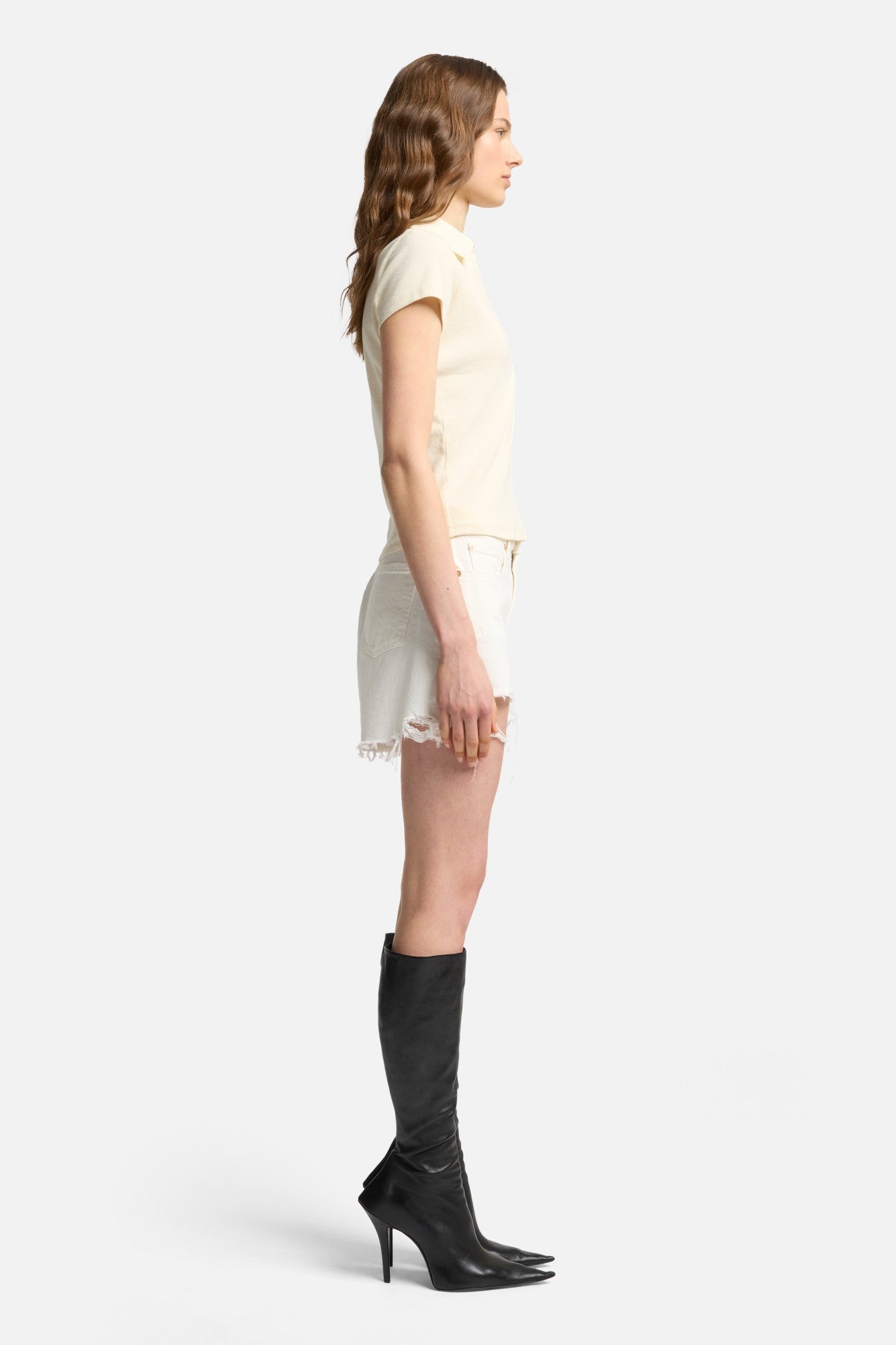 7-for-all-mankind-short-sleeve-ribbed-henley-polo-ivory-damen-top image 6