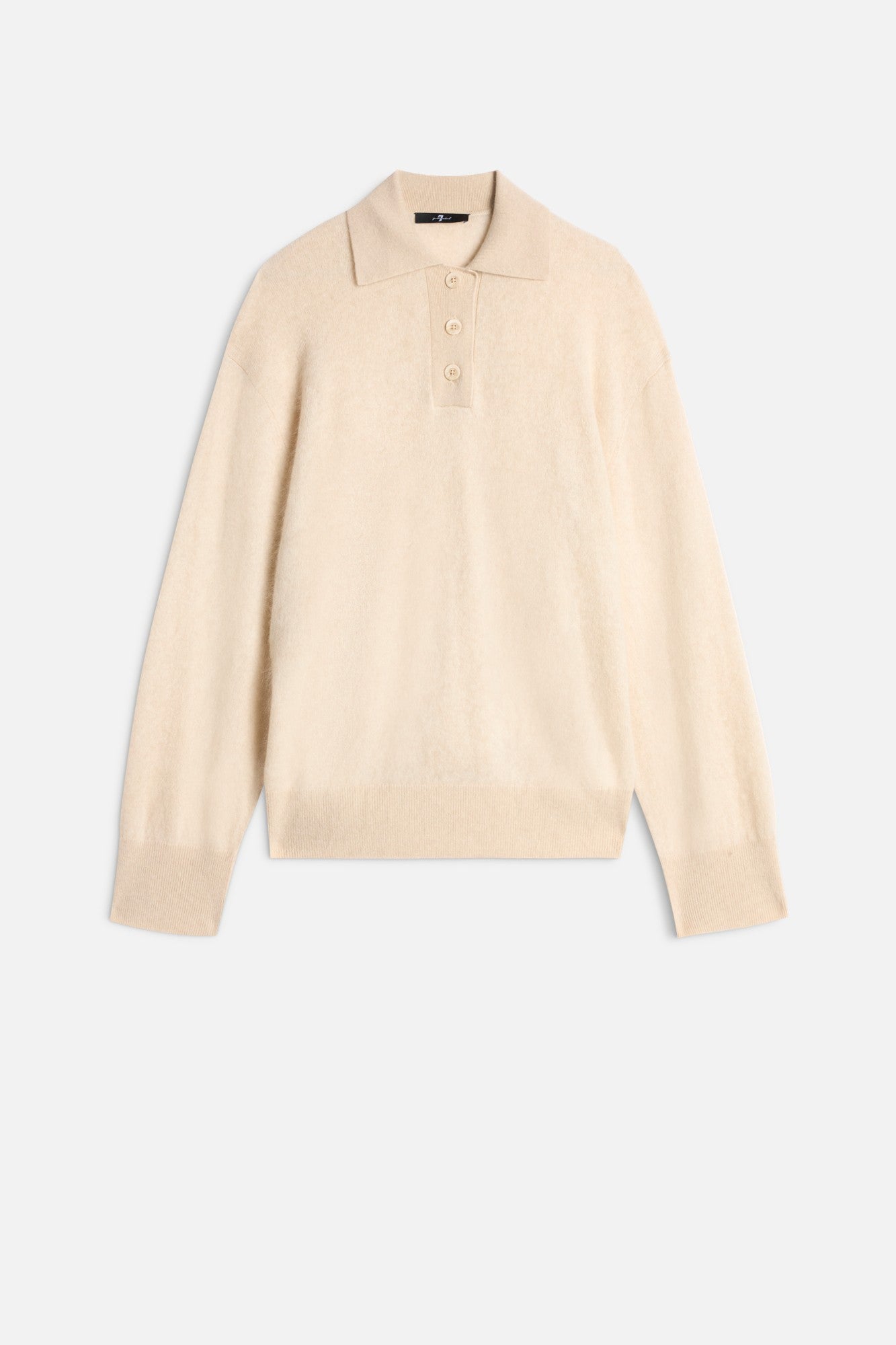 7-for-all-mankind-cashmere-blend-fuzzy-polo-sweater-ice-white image 1