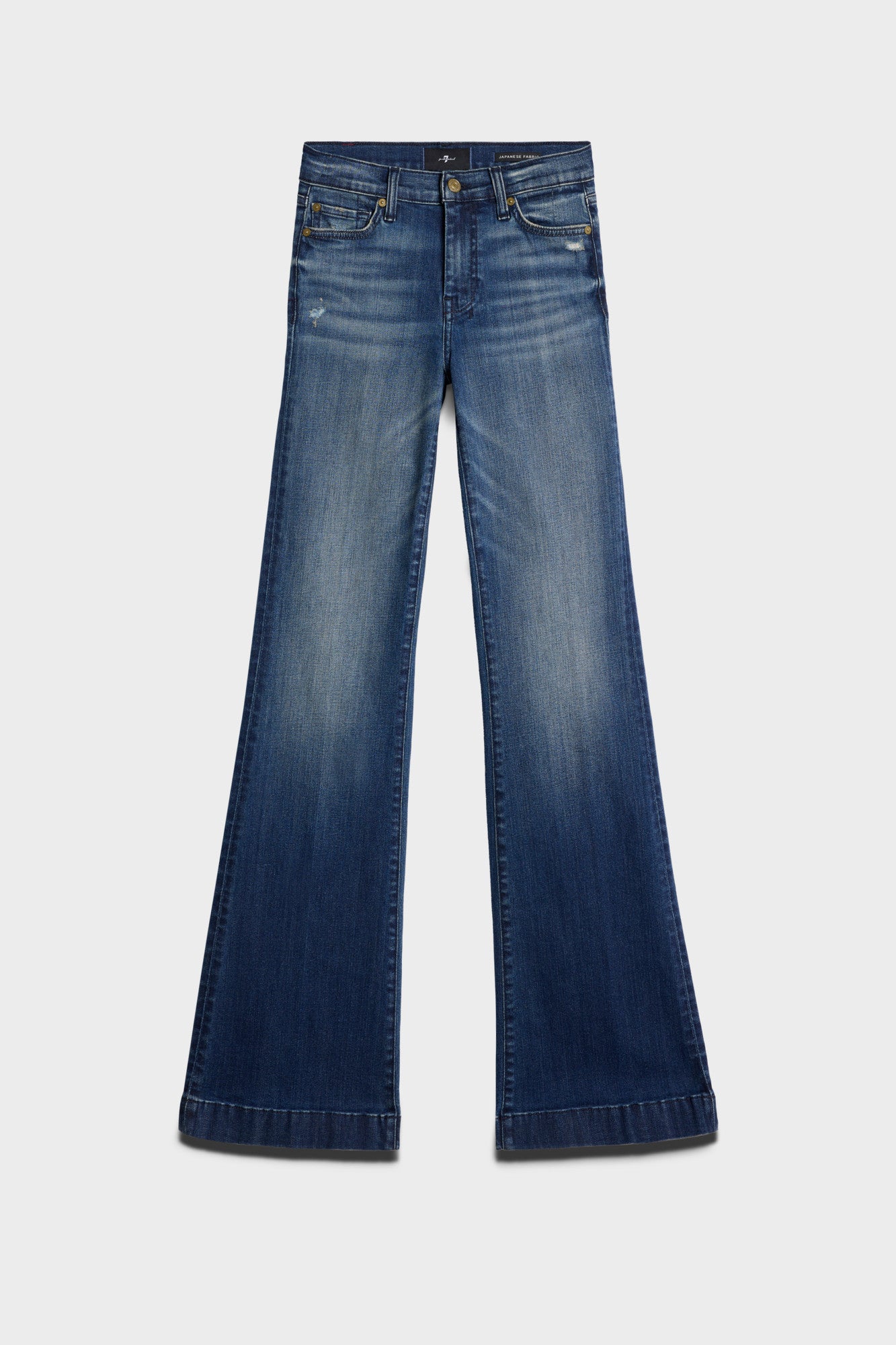 7-for-all-mankind-dojo-36-slim-illusion-lake-blue-flare-jeans-damen image 1