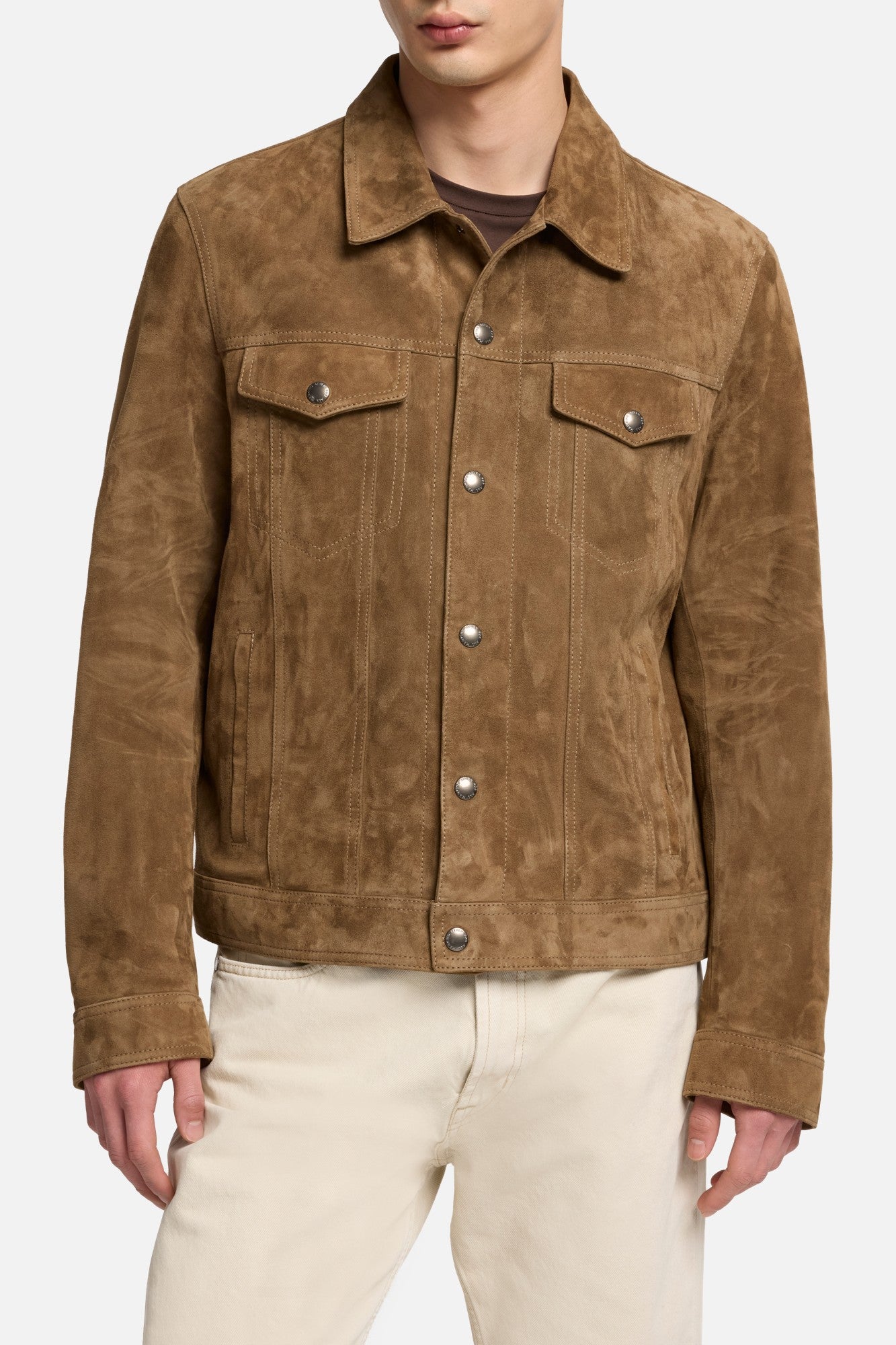 7-for-all-mankind-suede-trucker-jacket-chestnut-herren image 4