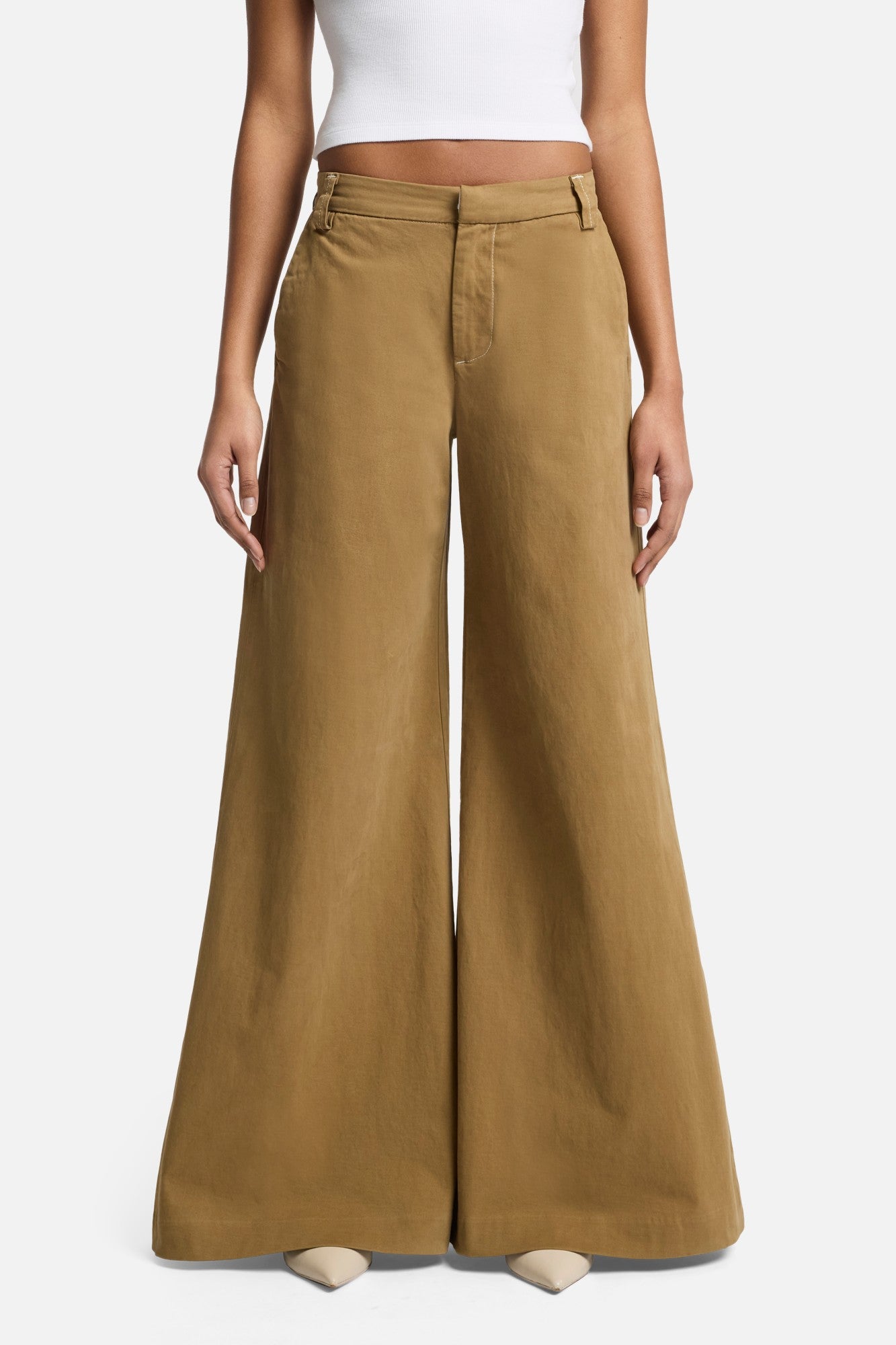 7-for-all-mankind-willow-palazzo-hose-sand-storm-twill image 3