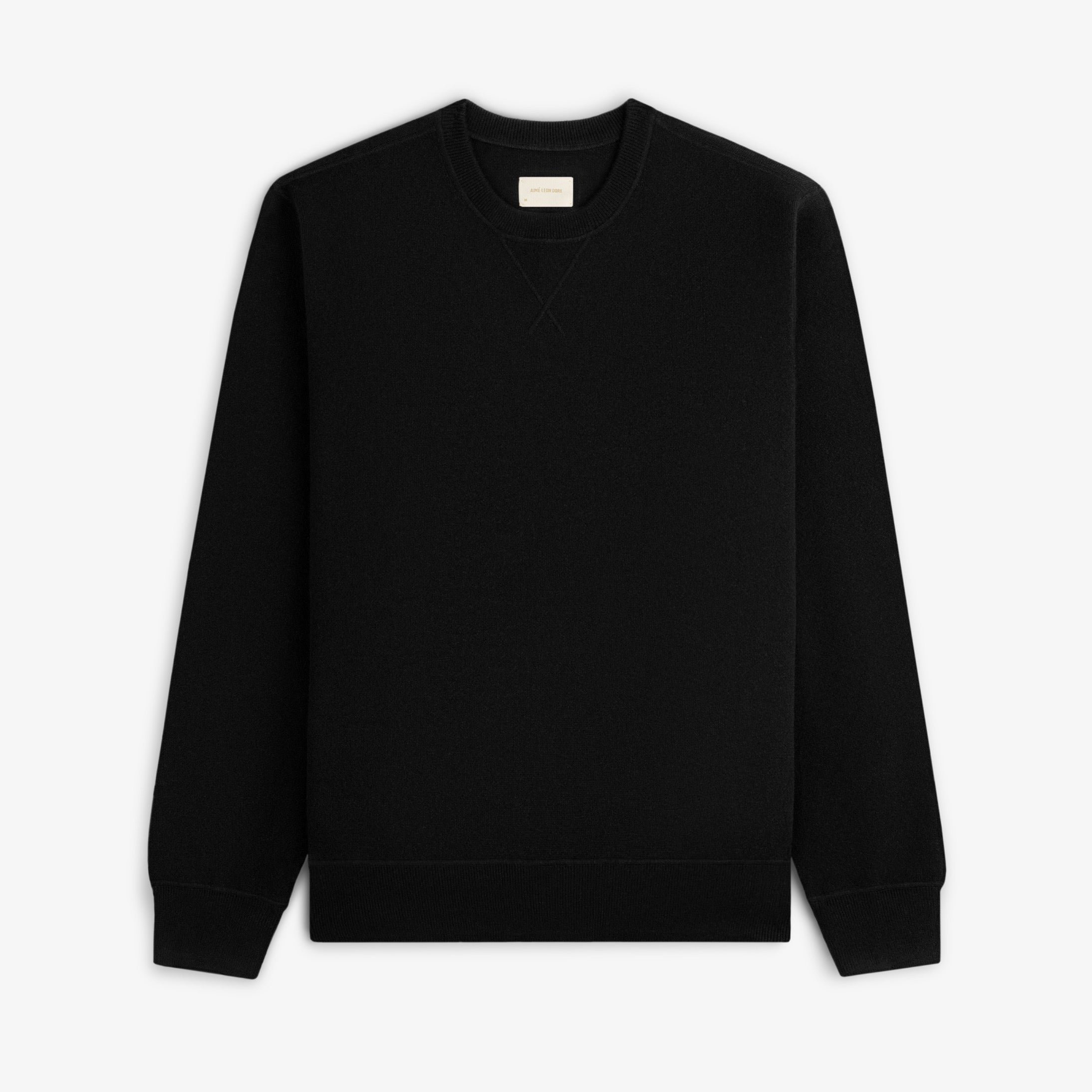 aim-leon-dore-pavilion-cashmere-crewneck-schwarz-aus-100-kaschmir image 1