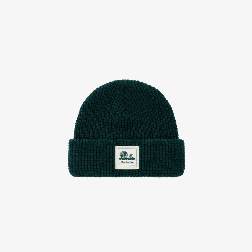 aim-leon-dore-waffle-knit-beanie-m-tze-gr-n image 1