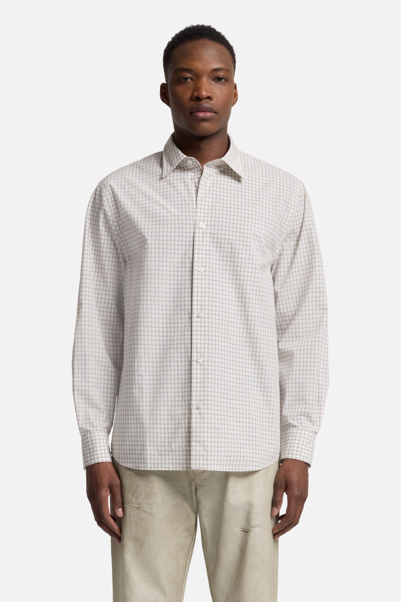 7-for-all-mankind-langarm-poplin-hemd-beige-check-herren image 3