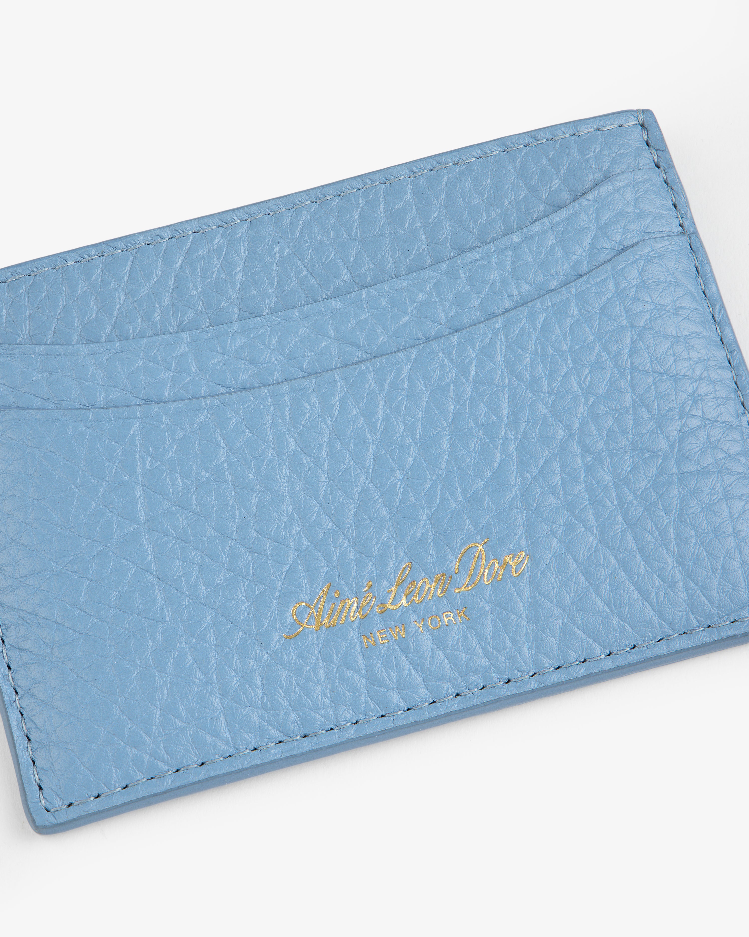 aim-leon-dore-tumbled-leather-card-holder-blau image 4