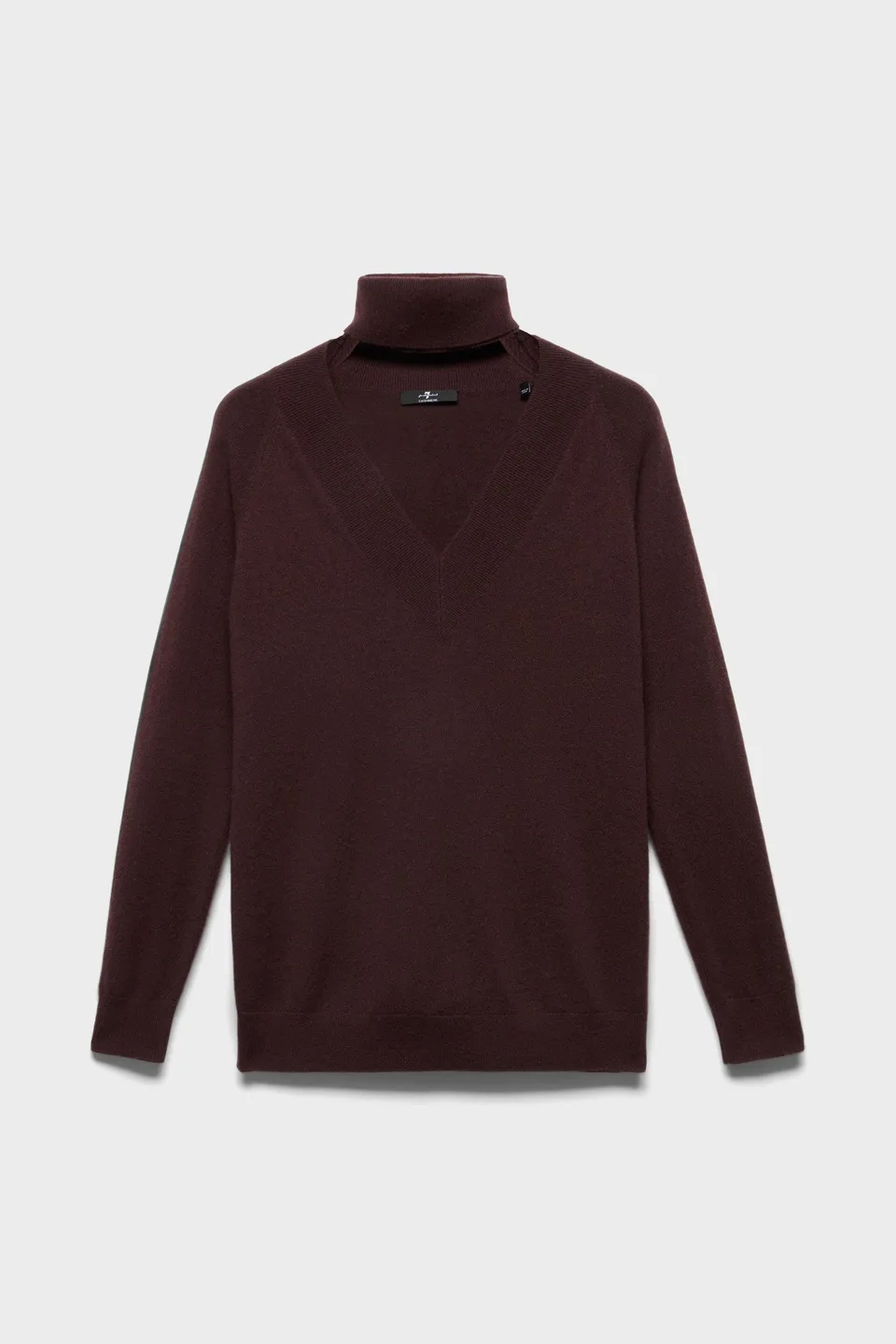 7-for-all-mankind-large-rib-v-neck-pullover-cashmere-coffee-bean image 1