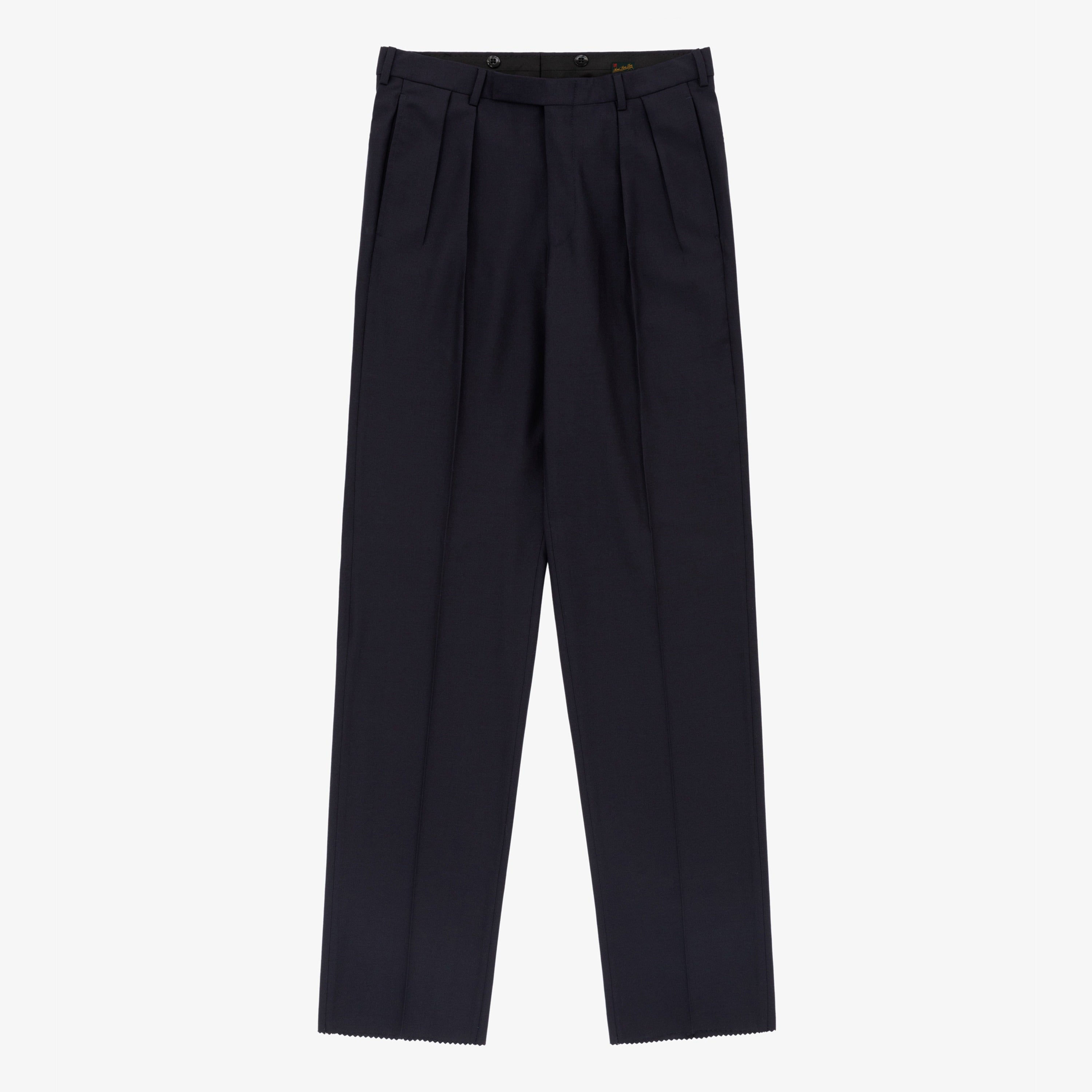 aim-leon-dore-tropical-wool-anzughose-navy-double-pleated image 1