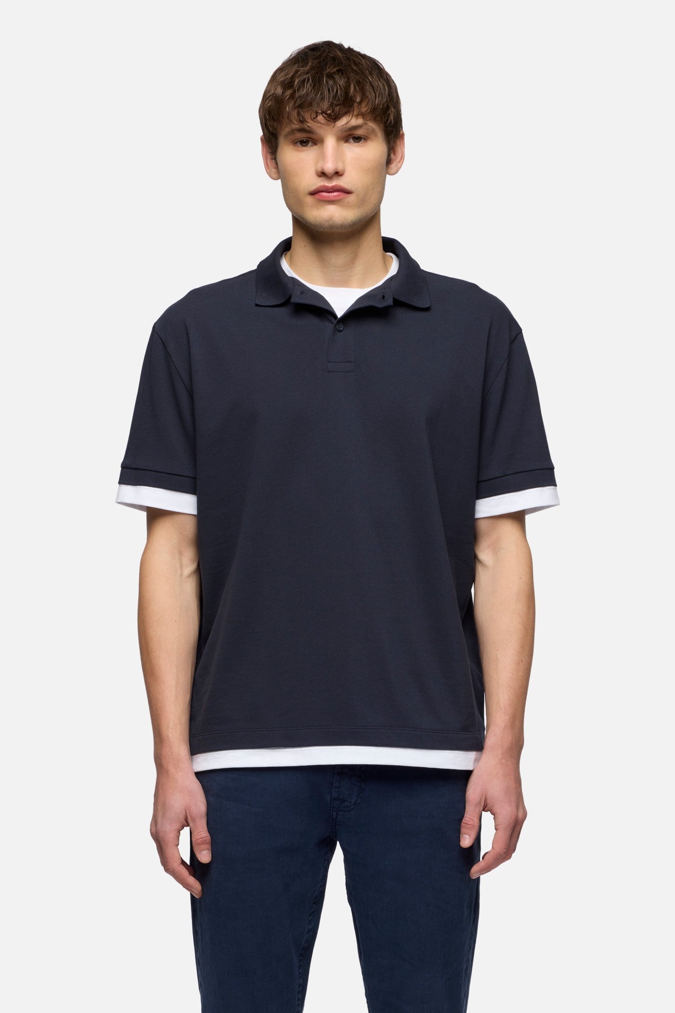 7-for-all-mankind-double-layer-polo-shirt-midnight-herren image 3