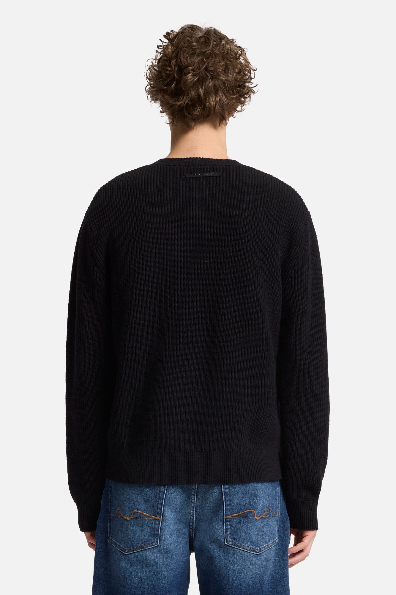 7-for-all-mankind-henley-sweater-herren-pullover-in-black image 5