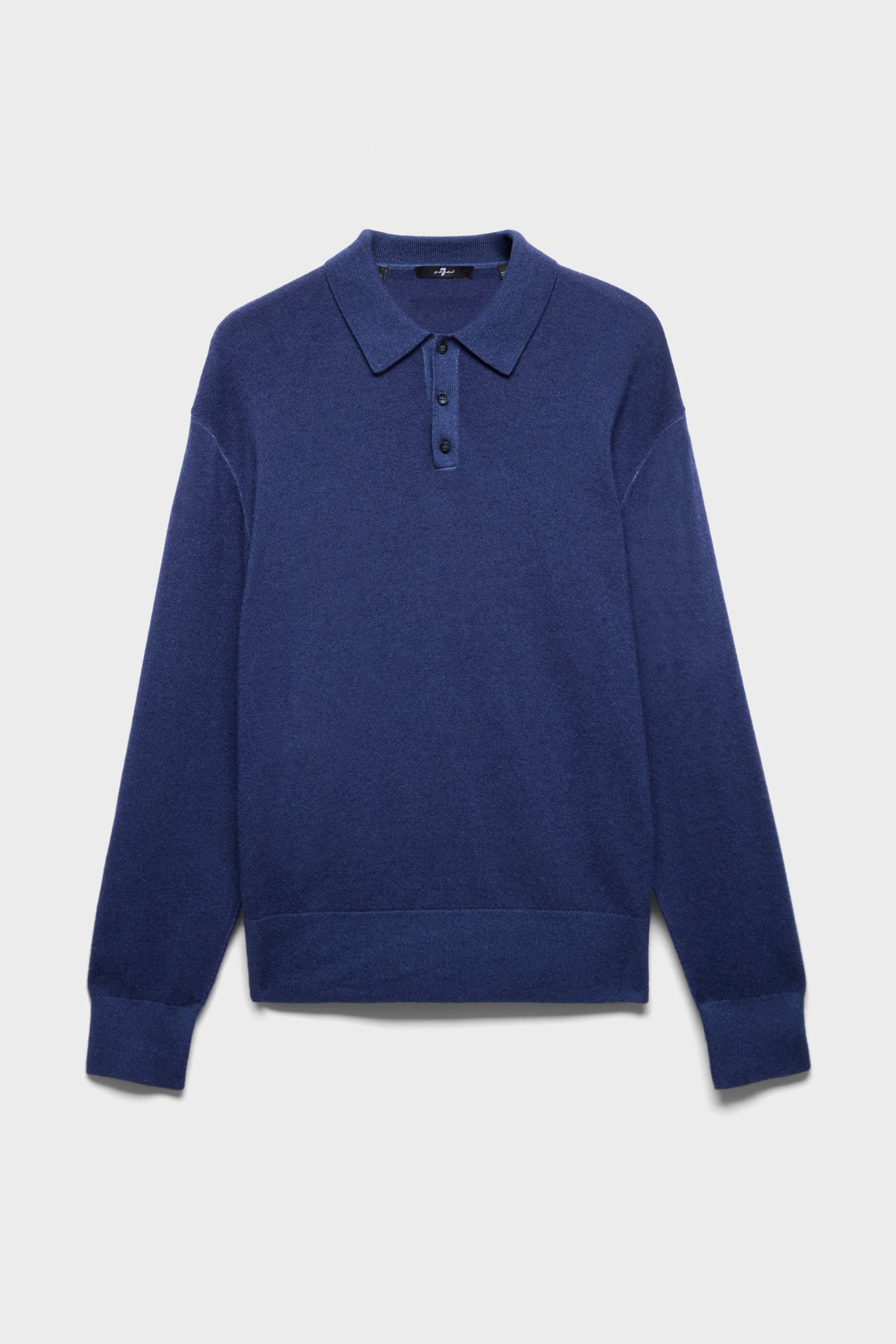 7-for-all-mankind-longsleeve-polo-pullover-herren-wool-lapis image 1