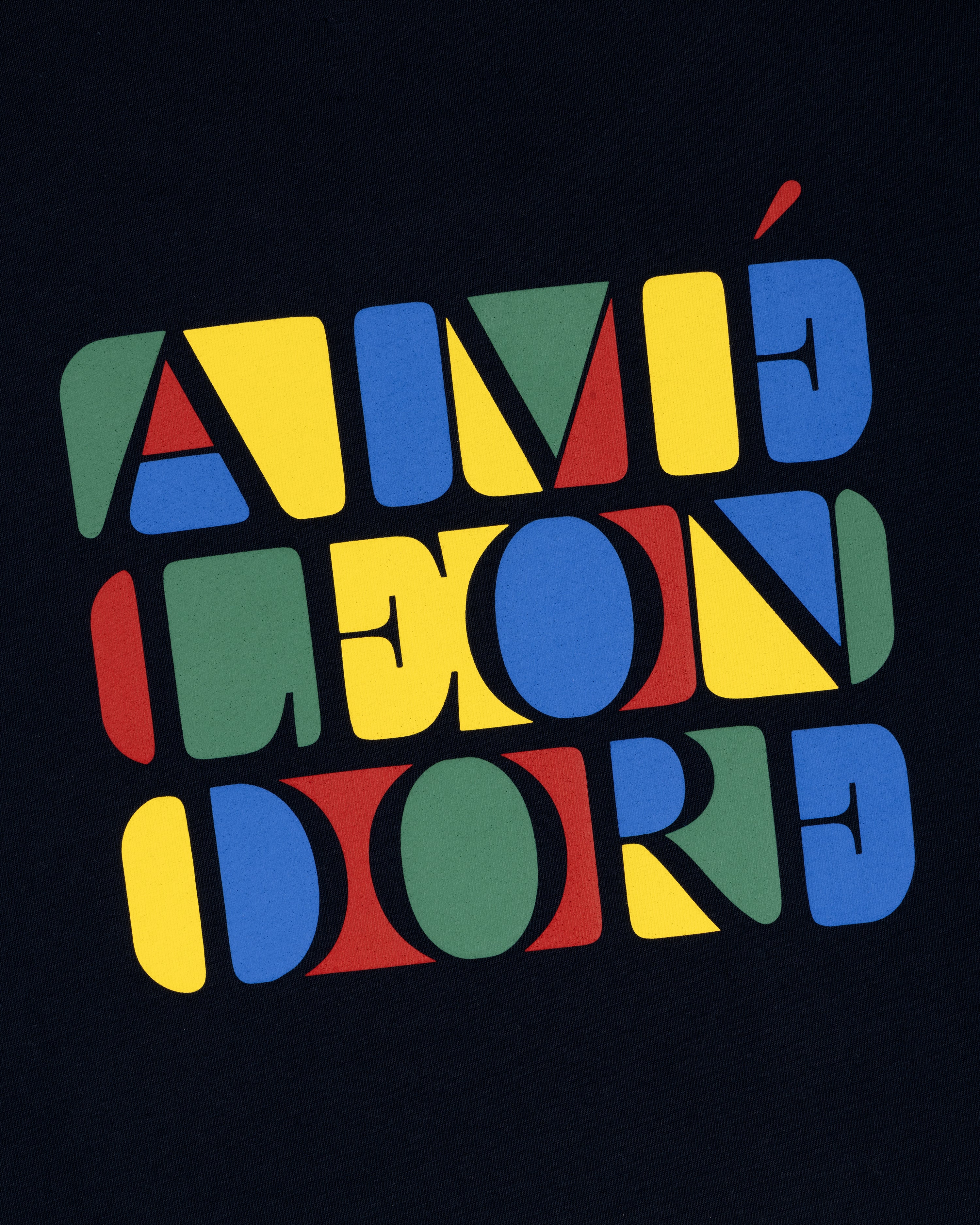aim-leon-dore-stacked-logo-tee-t-shirt-schwarz image 4