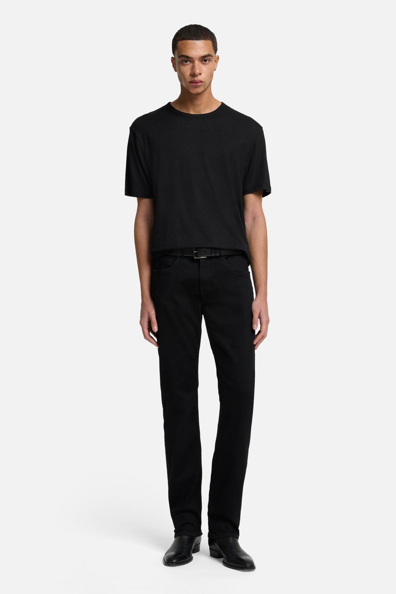 7-for-all-mankind-the-straight-jeans-black-onyx image 2
