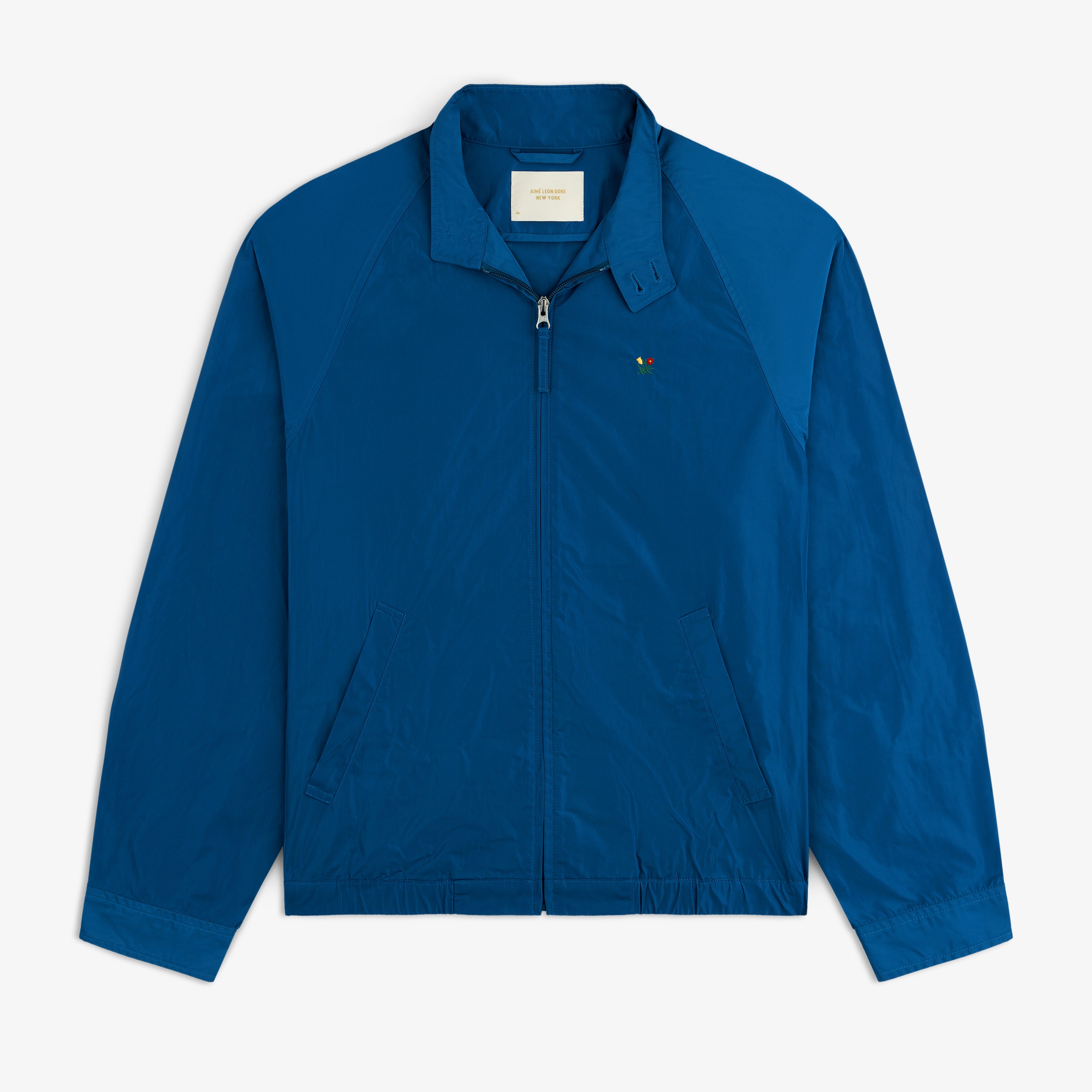 aim-leon-dore-crest-nylon-windbreaker-jacke-blau image 1