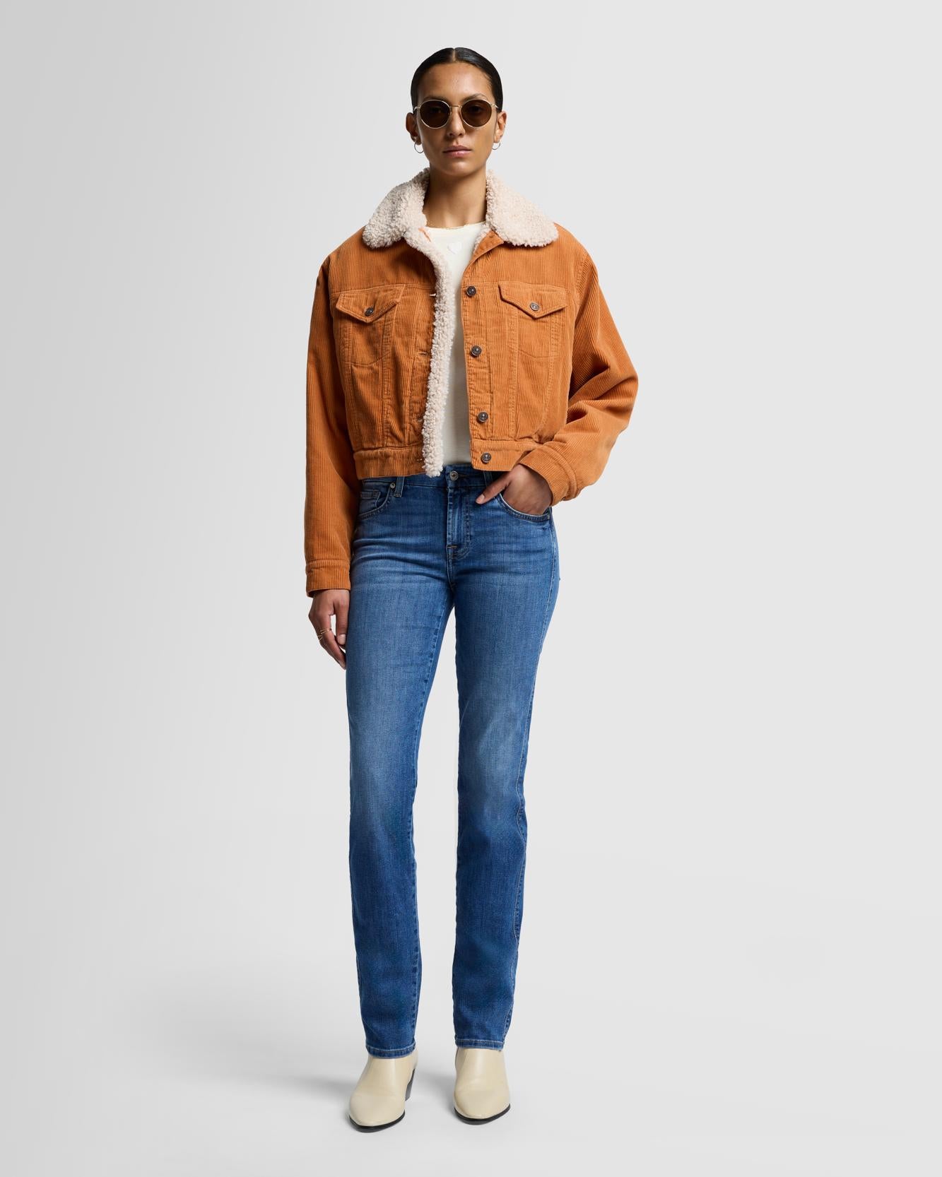 7-for-all-mankind-kimmie-straight-damen-jeans-in-marsh image 2