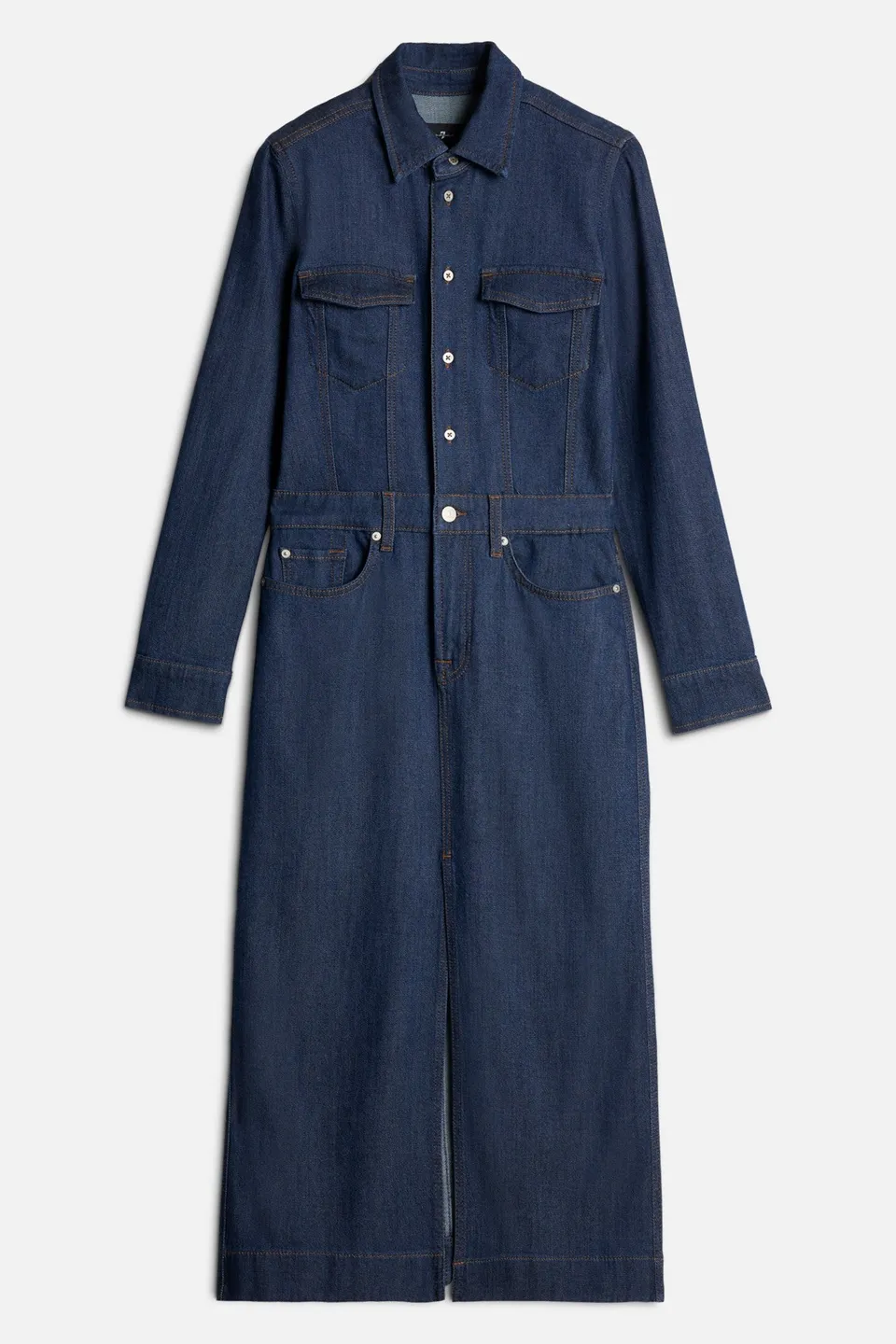 7-for-all-mankind-weightless-denim-maxikleid-halona-damen image 1