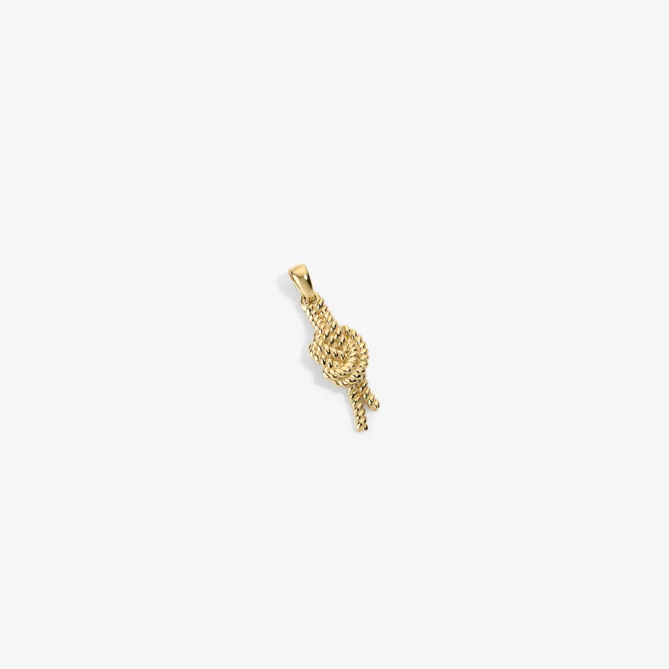 aim-leon-dore-14kt-gold-nautical-knot-anh-nger image 1
