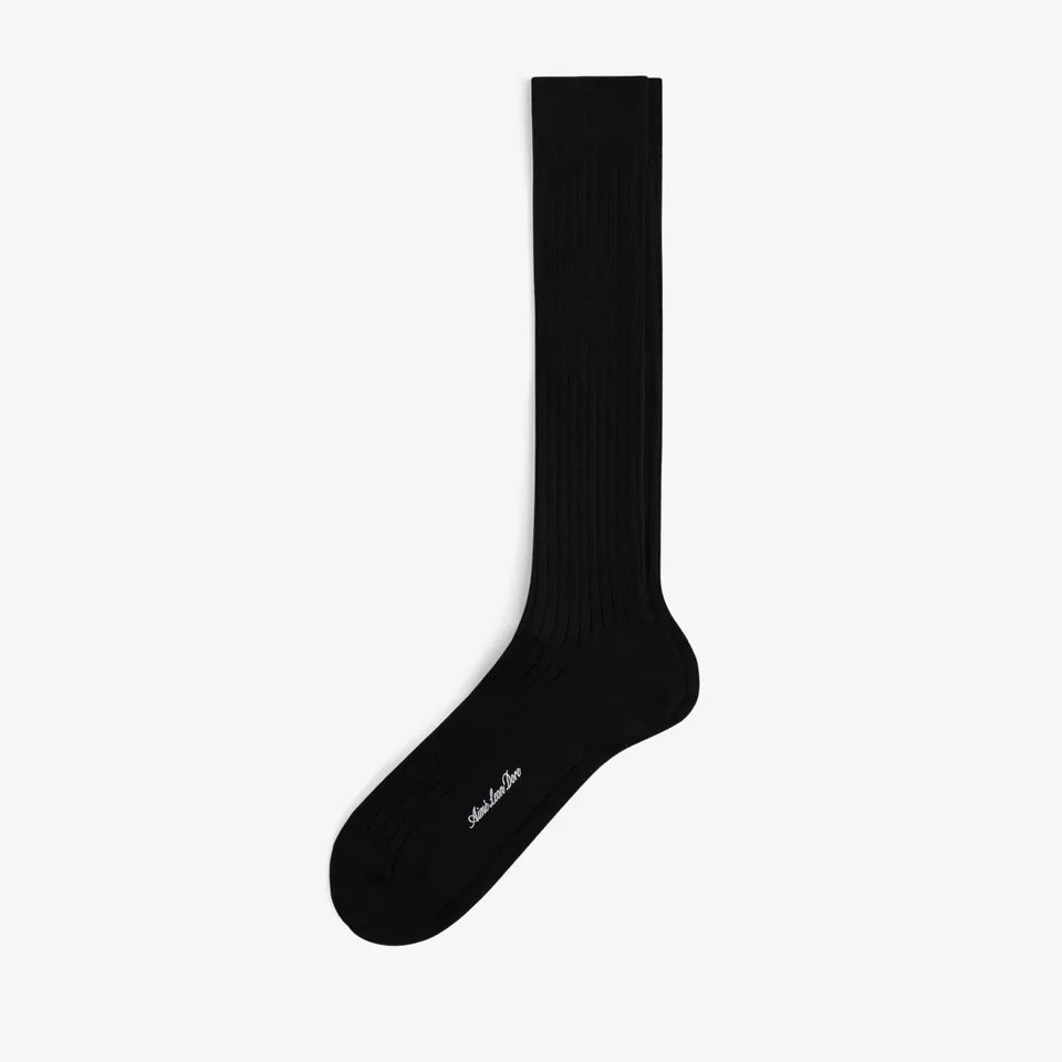 aim-leon-dore-dress-sock-schwarz-ein-paar-made-in-japan image 1