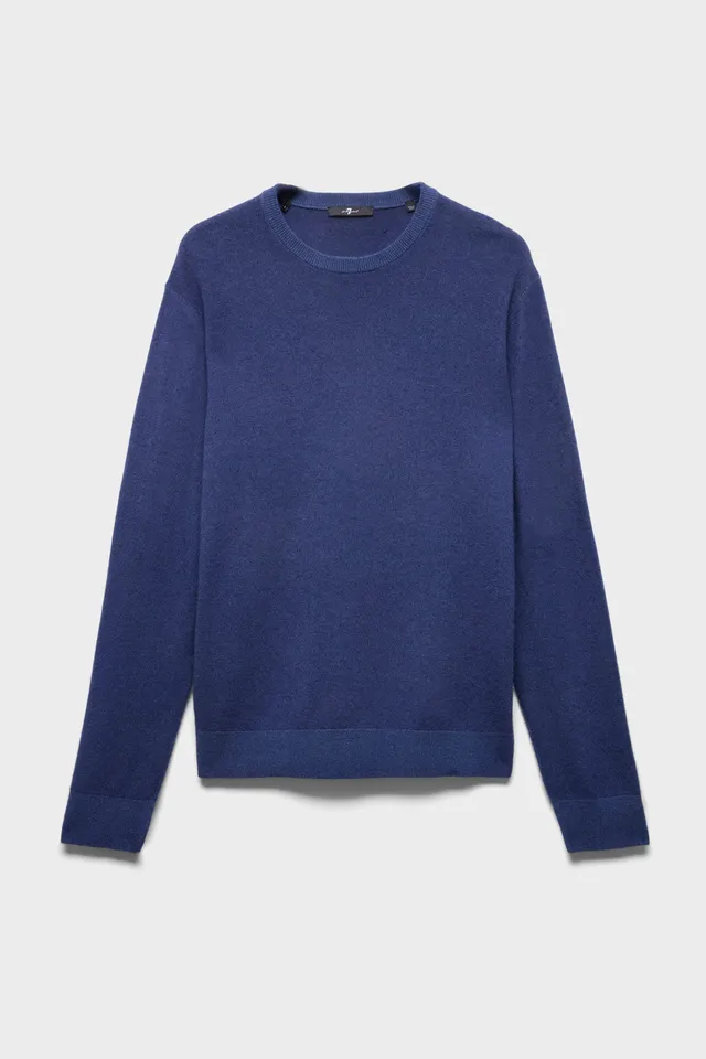 7-for-all-mankind-crewneck-sweater-wool-lapis-herren image 1