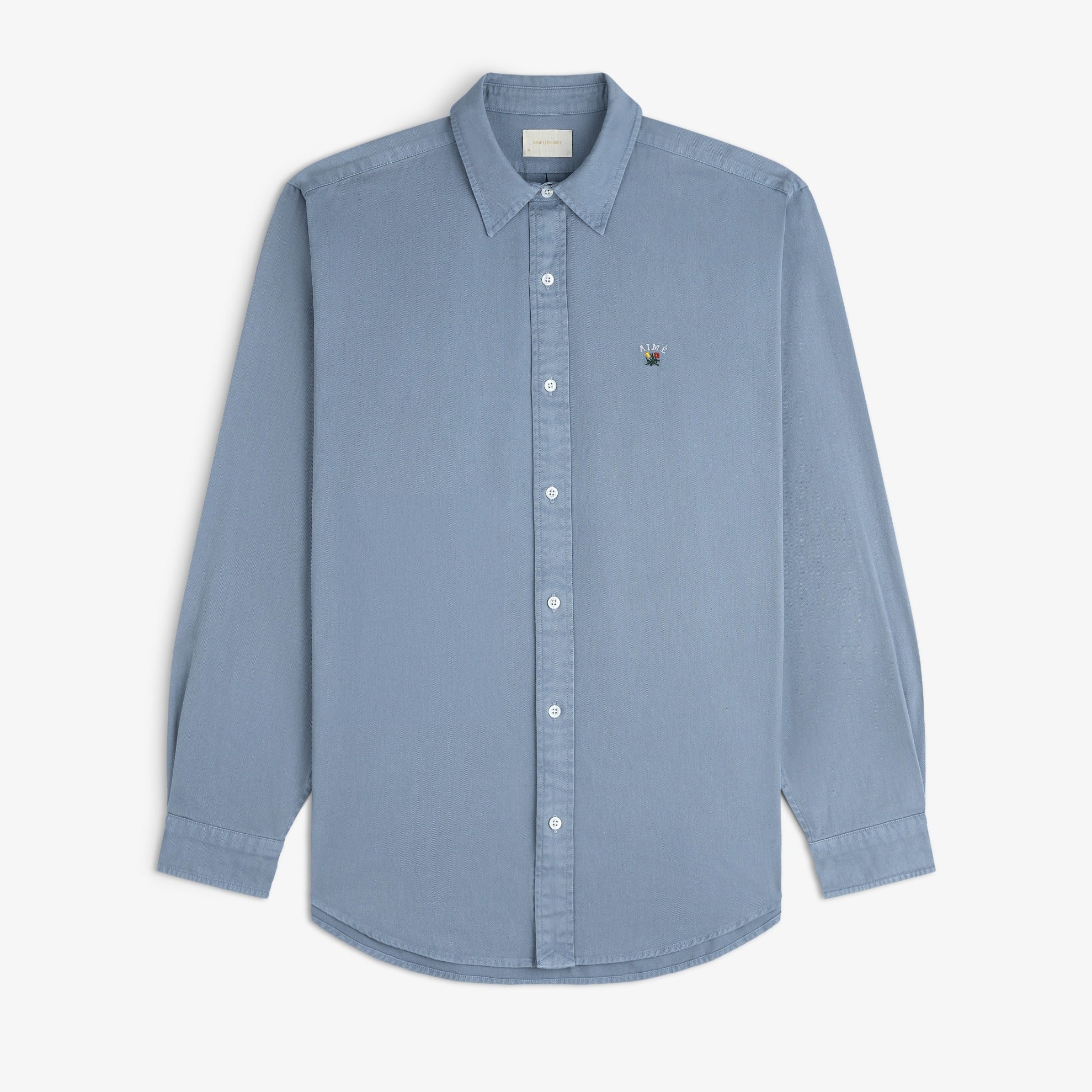aim-leon-dore-garment-dyed-leon-overshirt-blau image 1