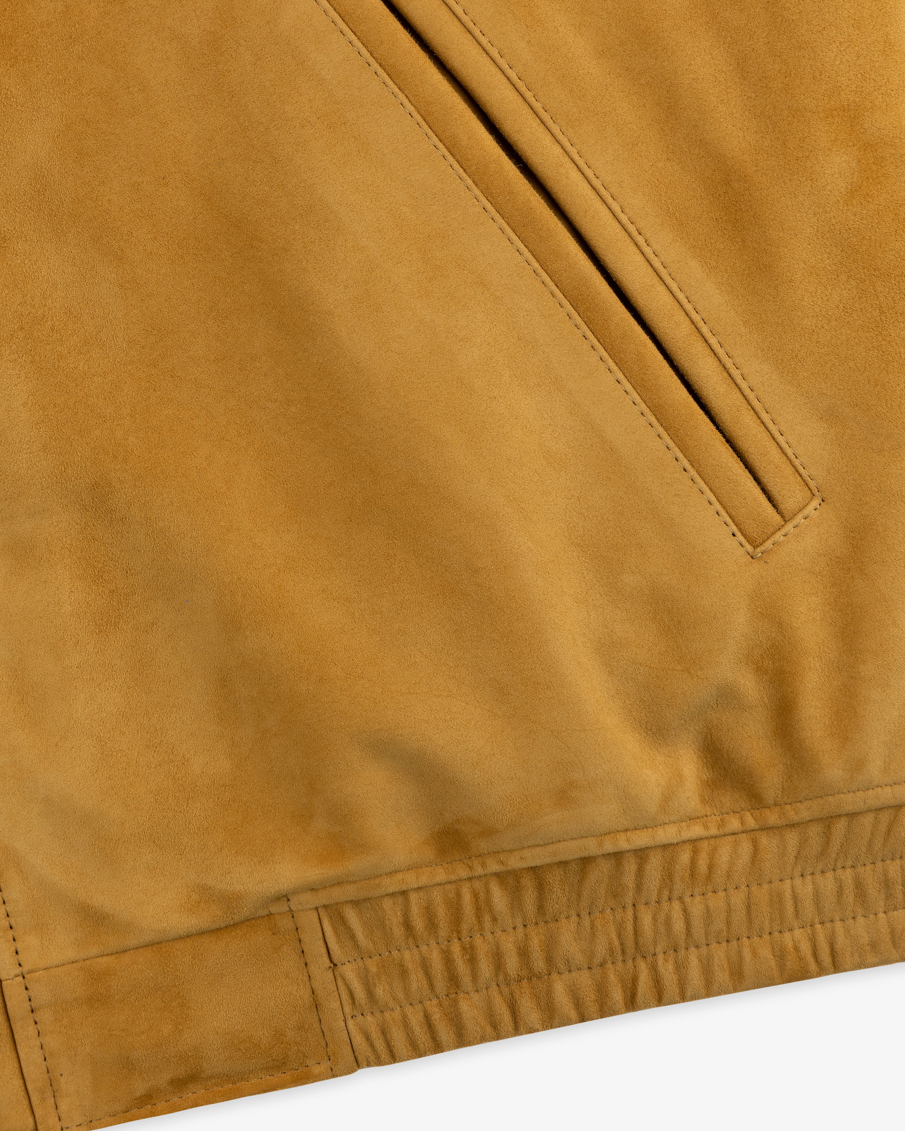 aim-leon-dore-suede-cafe-racer-jacke-tan-lederjacke image 8