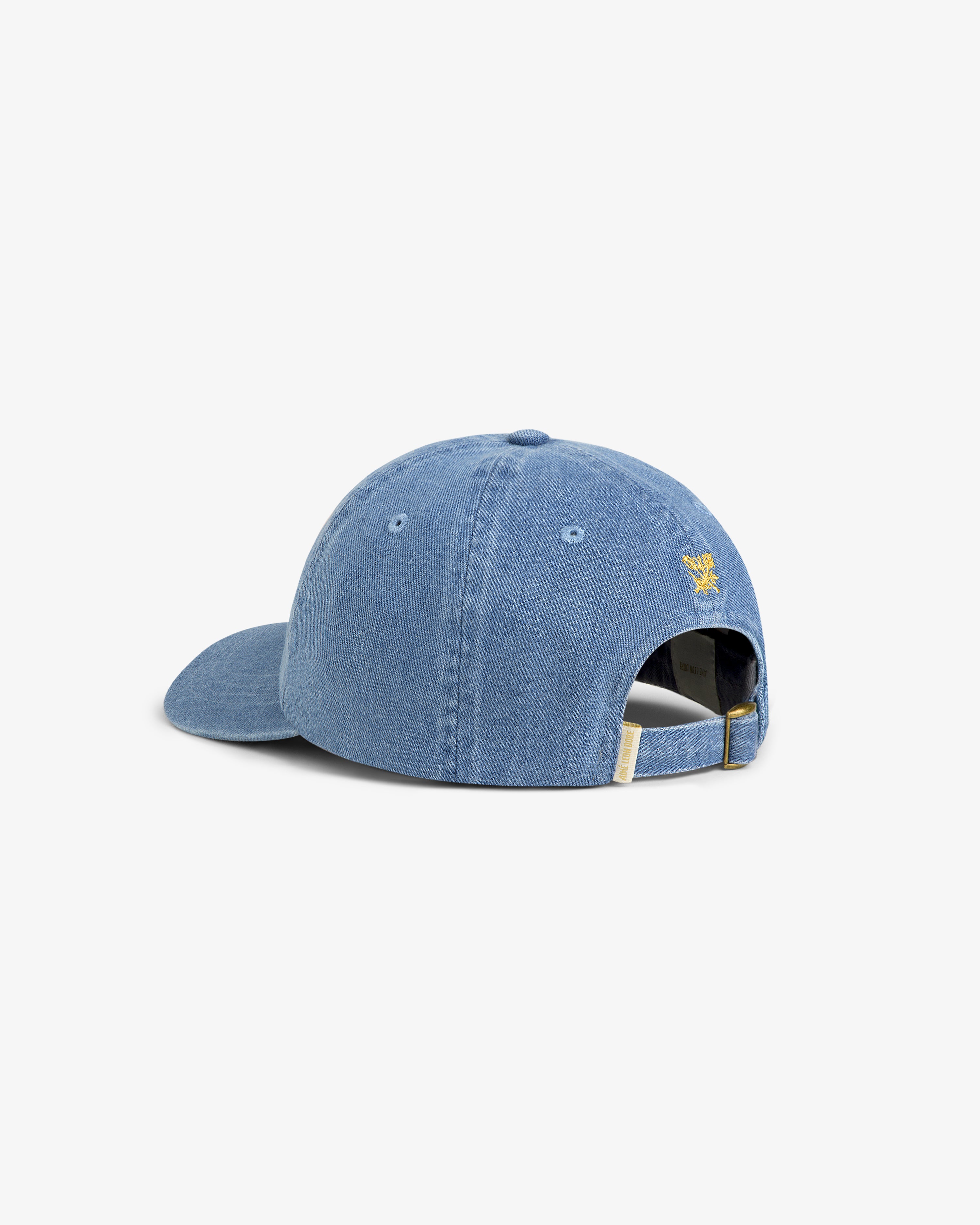 aim-leon-dore-denim-script-cap-blau-strapback image 5
