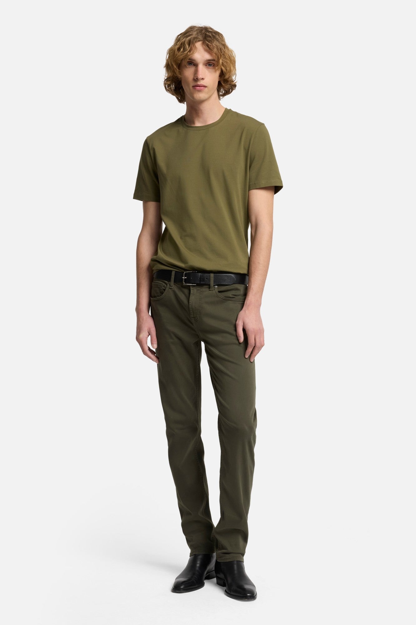 7-for-all-mankind-luxe-performance-t-shirt-army-herren image 2