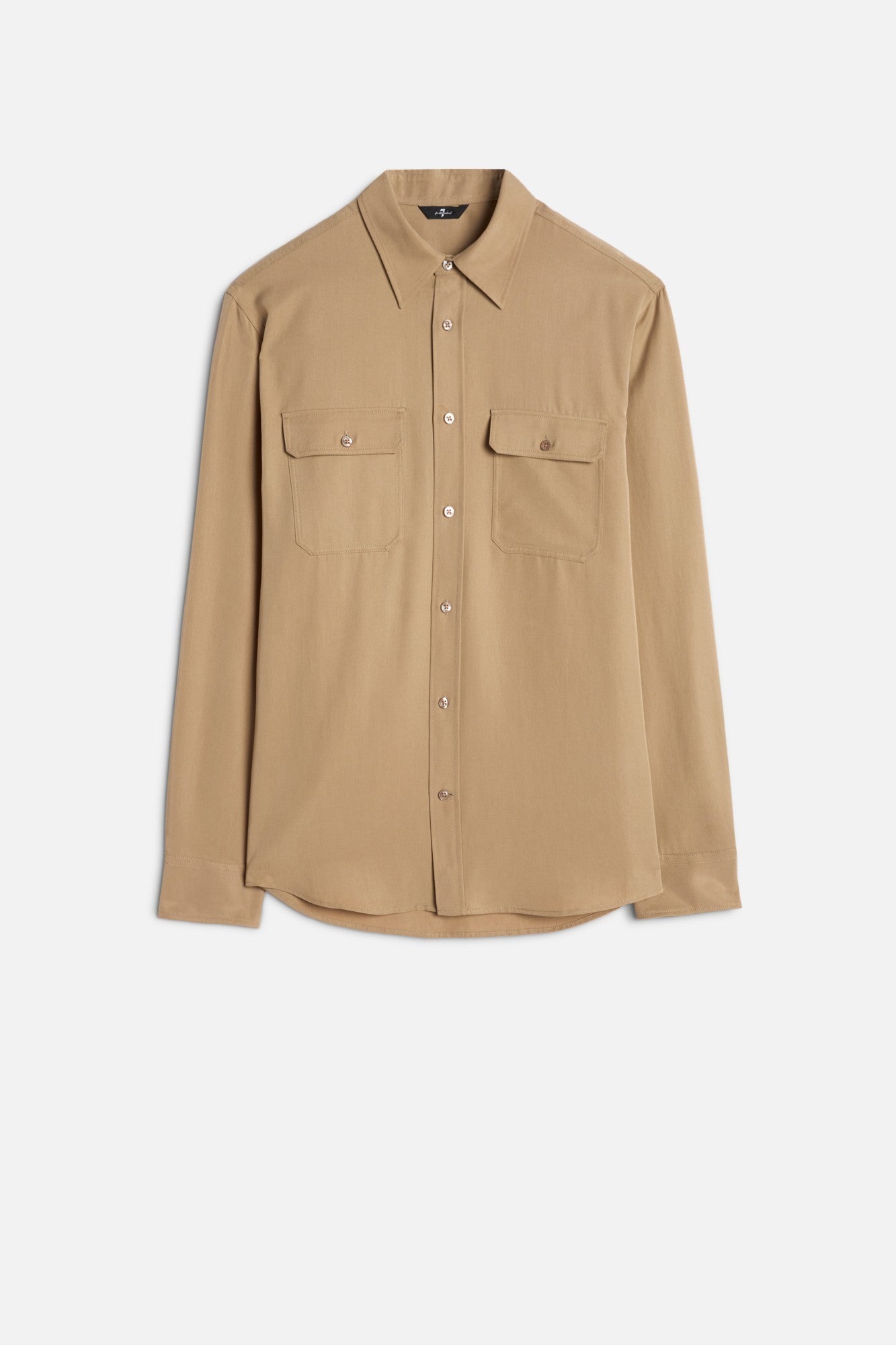 7-for-all-mankind-fluid-military-shirt-taupe-herren-hemd image 1