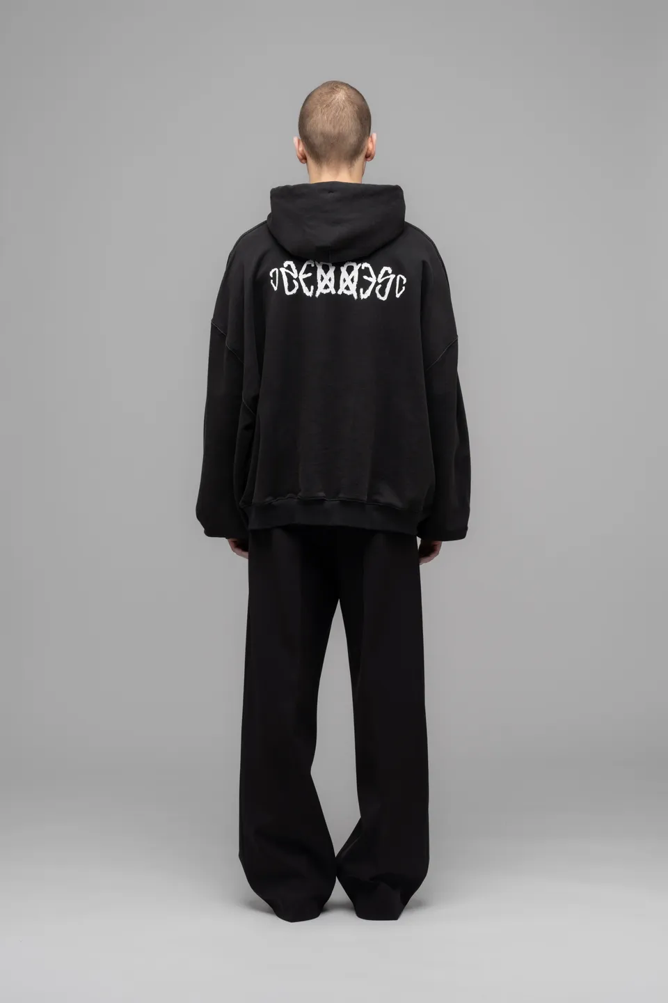 032c-hoodie-with-print-sos-oversized-faded-black-unisex image 1