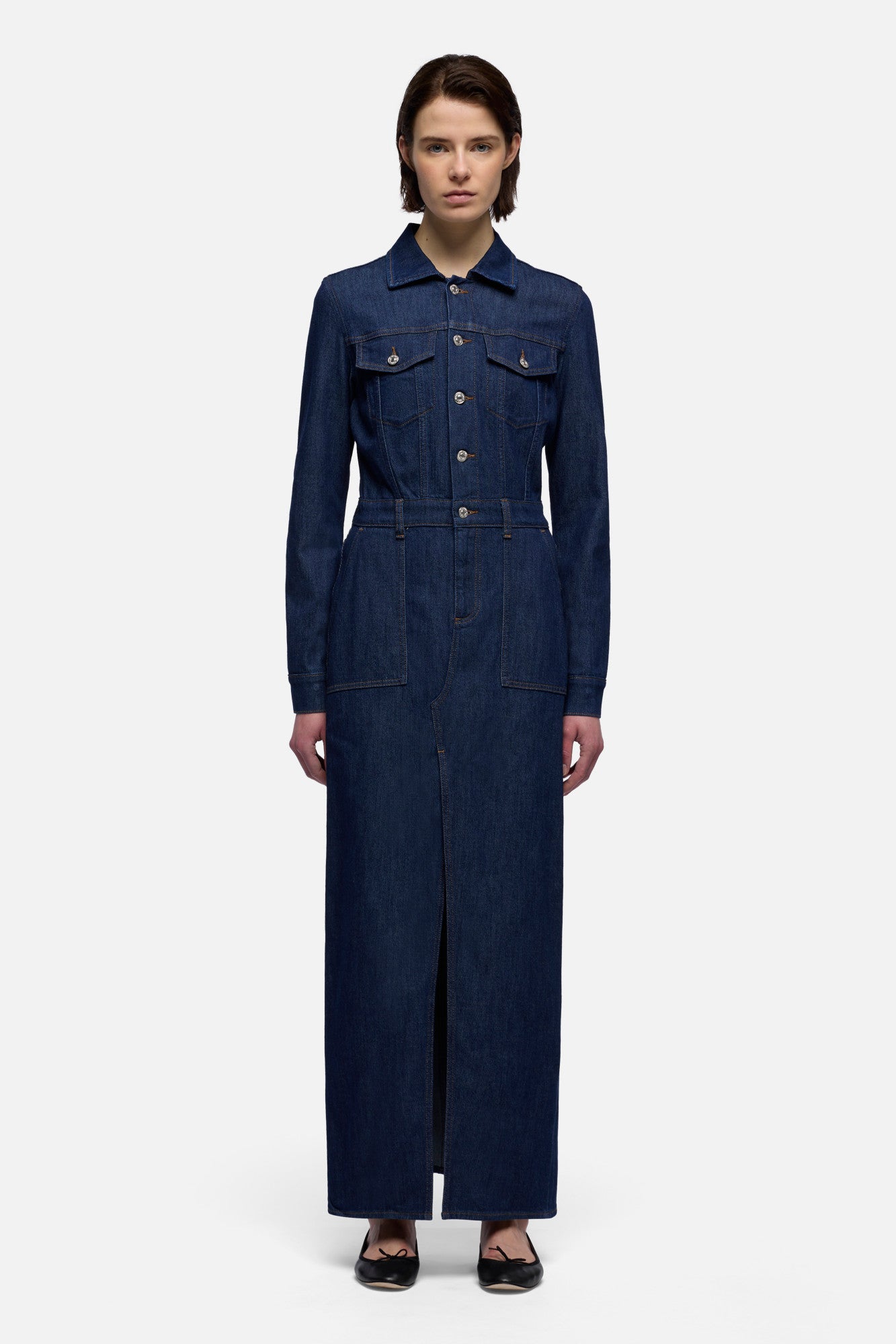 7-for-all-mankind-utility-maxi-dress-jeanskleid-weightless-halona image 3