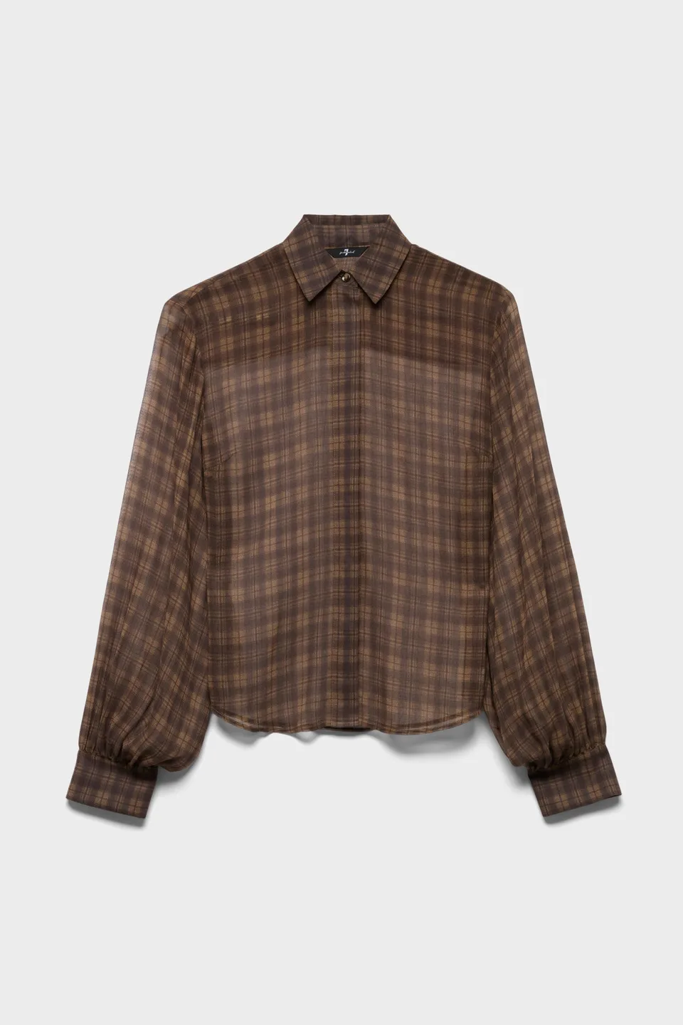7-for-all-mankind-balloon-sleeve-shirt-hound-check-damen image 1
