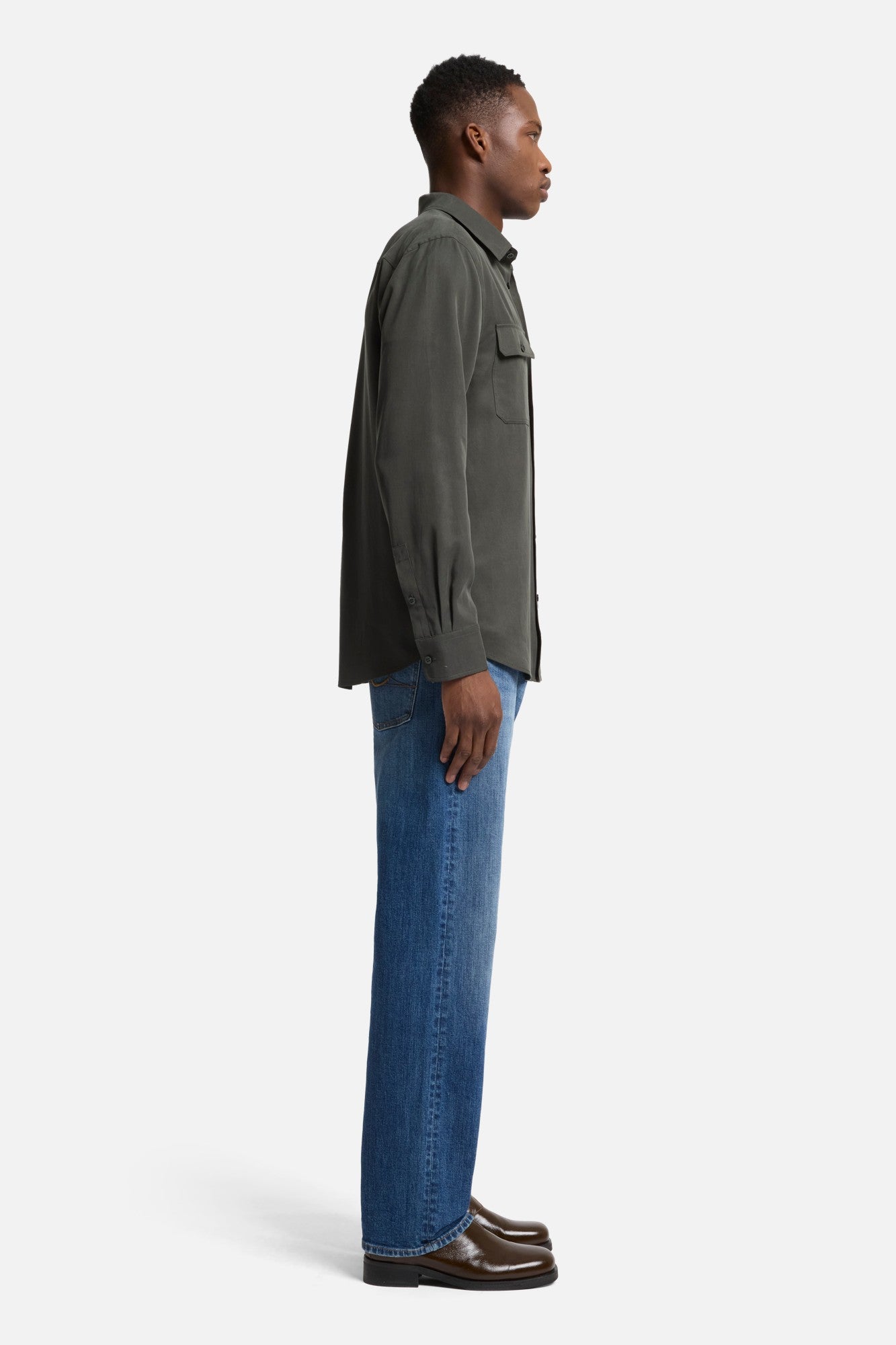 7-for-all-mankind-fluid-military-herrenhemd-forest-green image 6