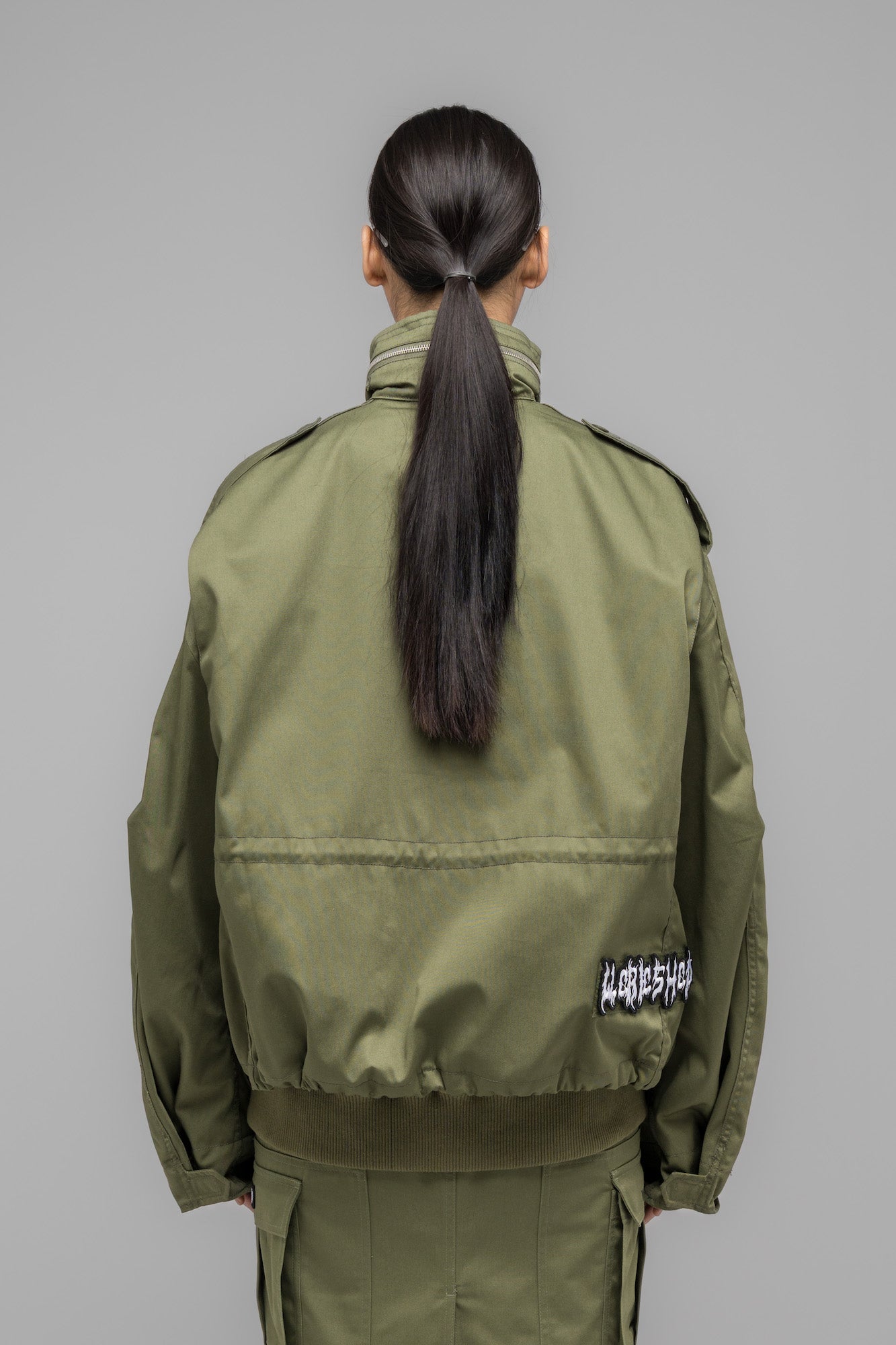 032c-masked-choice-bomber-jacket-faded-green image 4