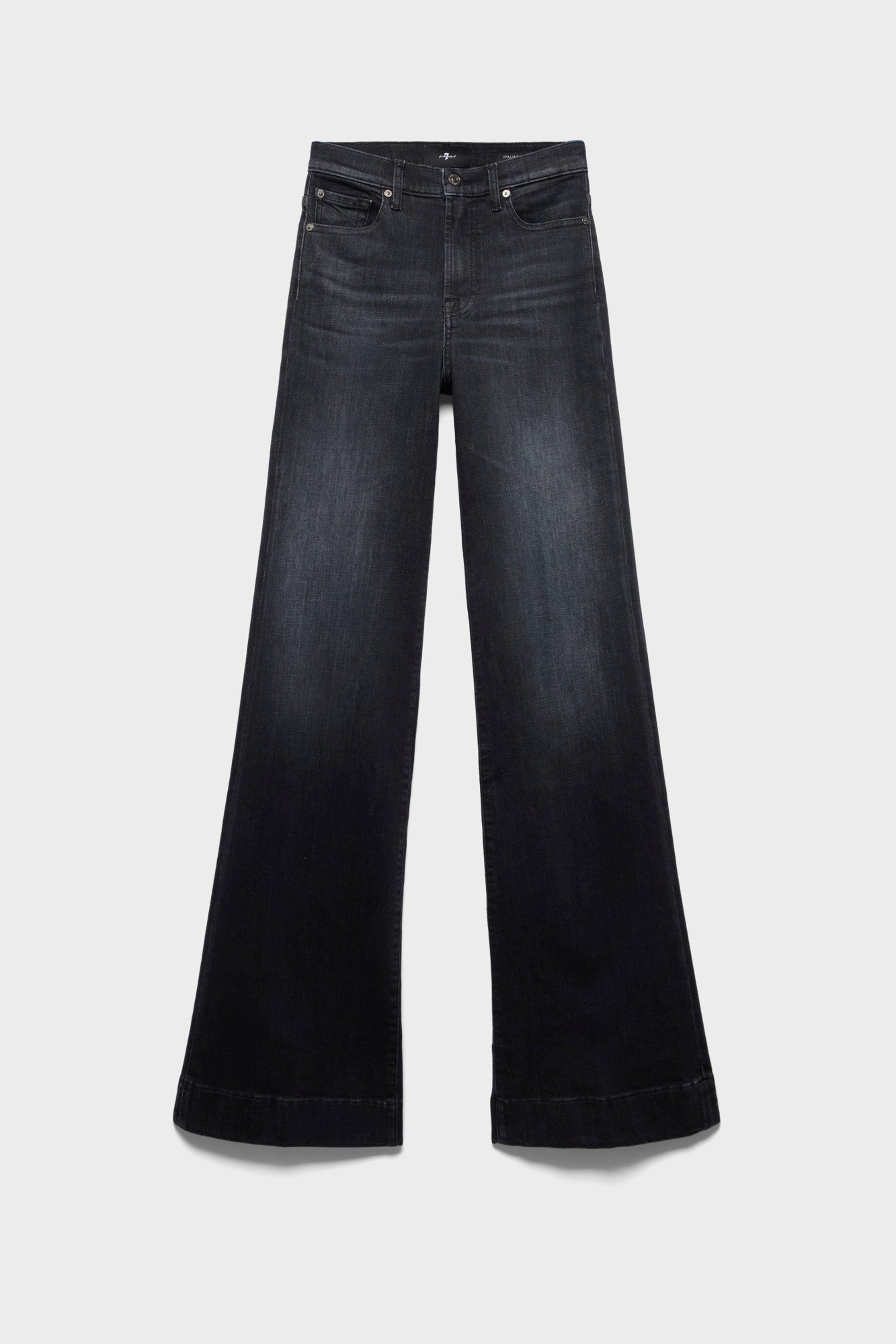 7-for-all-mankind-modern-dojo-damen-flare-jeans-slim-illusion-blackout image 1
