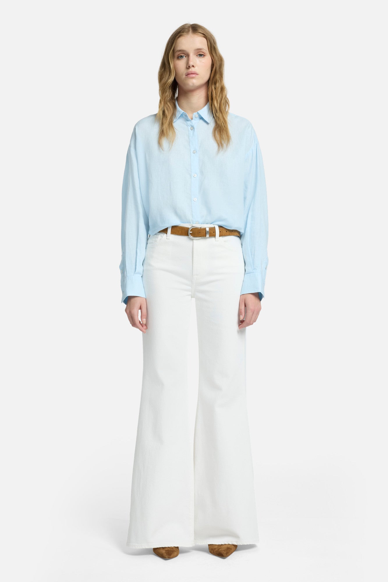 7-for-all-mankind-cropped-shirt-leinen-cielo image 2