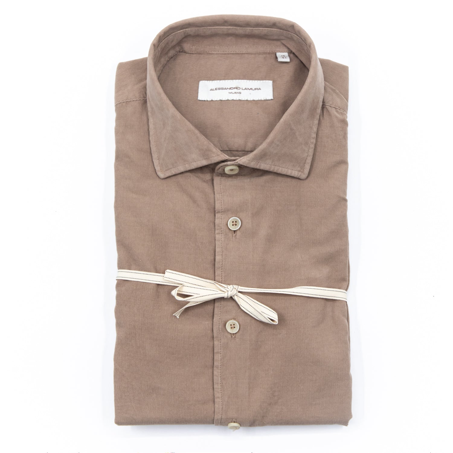alessandro-lamura-camicia-herren-hemd-tortora-samt-uni image 2