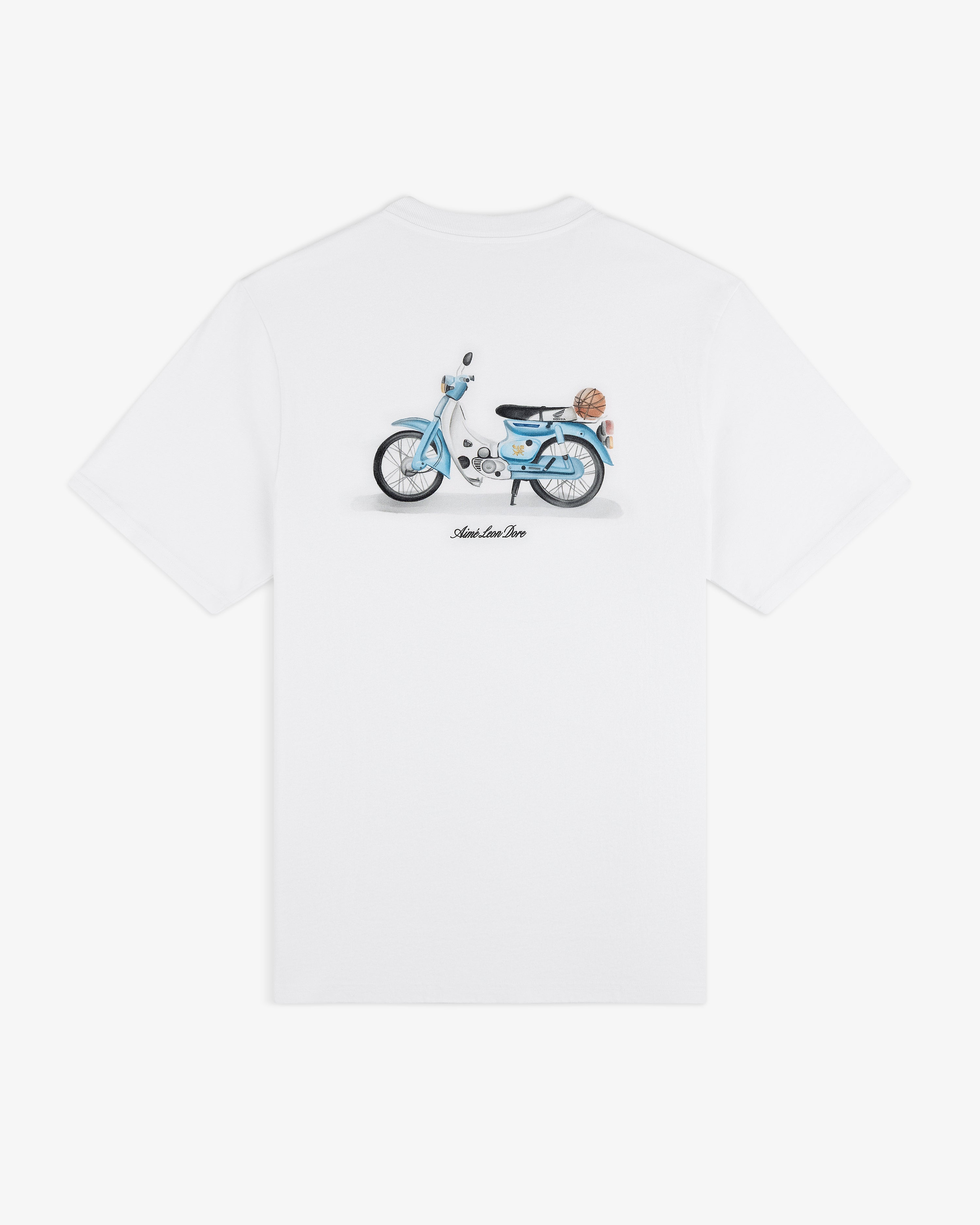 aim-leon-dore-super-cub-grafik-t-shirt-wei image 2