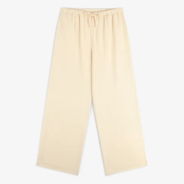 aim-leon-dore-drawstring-cotton-blend-suit-trouser-creme image 1