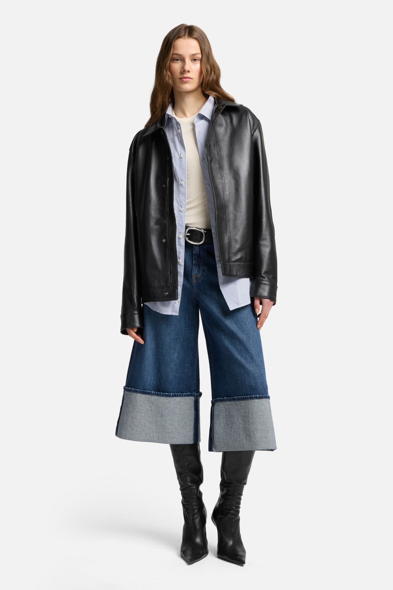 7-for-all-mankind-mankind-cuffed-denim-culotte-radar-damen image 2