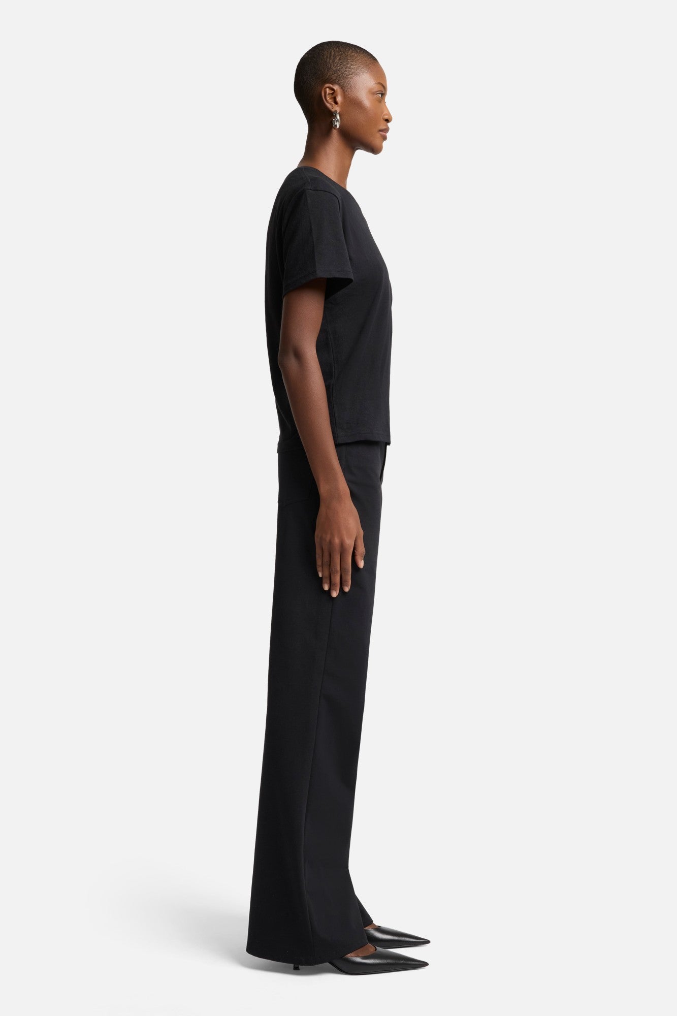7-for-all-mankind-linen-blend-tee-kurzarm-shirt-black image 6