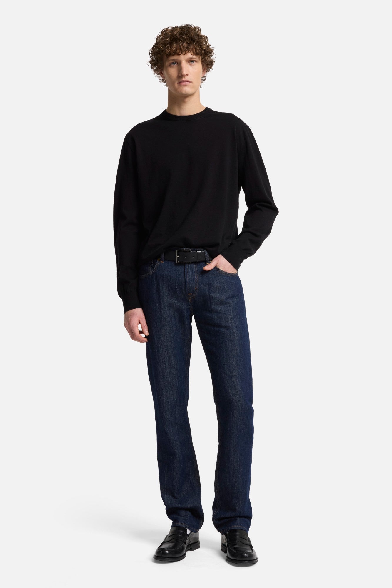 7-for-all-mankind-classic-cotton-langarm-pullover-schwarz image 2