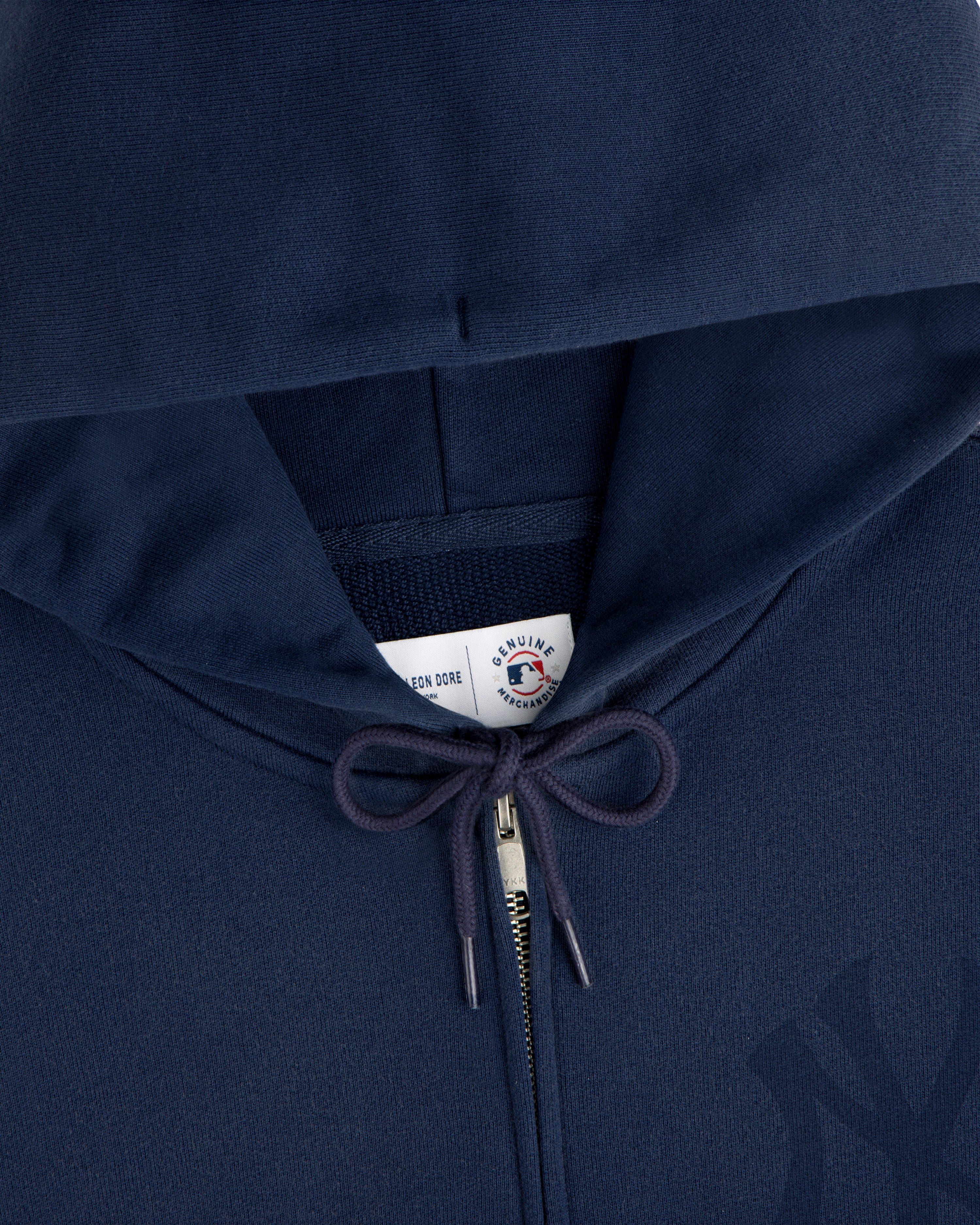 aim-leon-dore-yankees-washed-full-zip-hoodie-navy-kapuzenjacke image 5