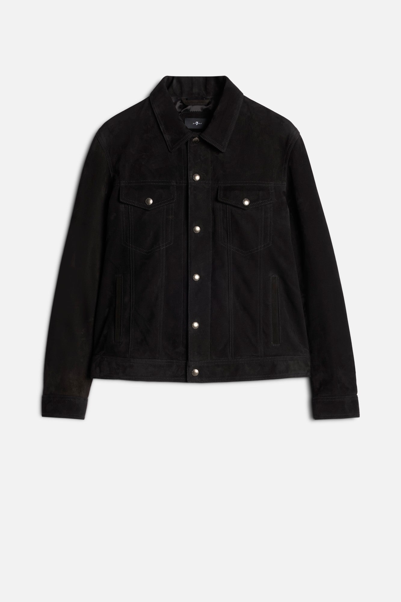 7-for-all-mankind-suede-trucker-jacke-black-herren image 1