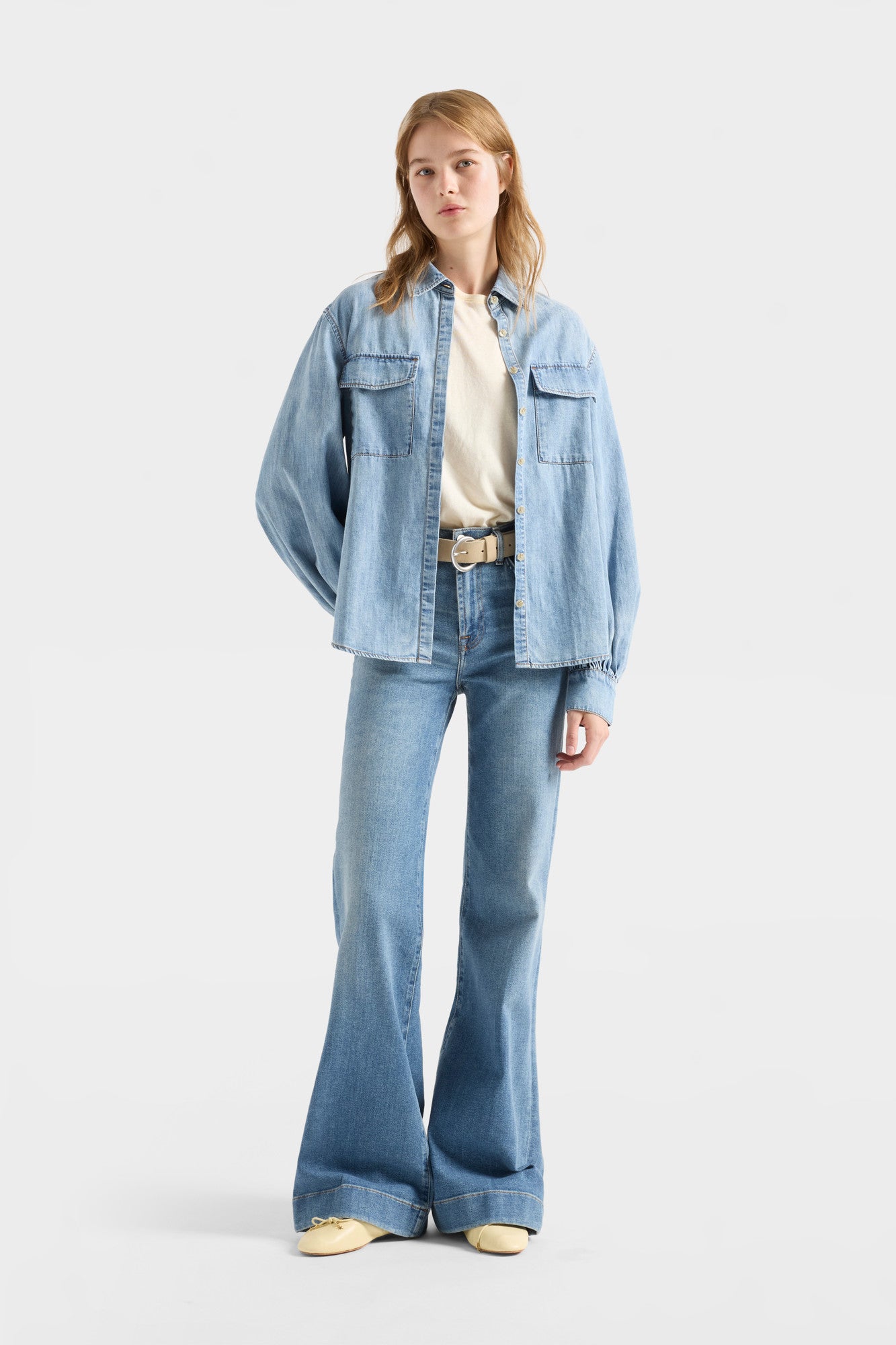 7-for-all-mankind-langarm-regular-hemd-denim-loft-damen image 2