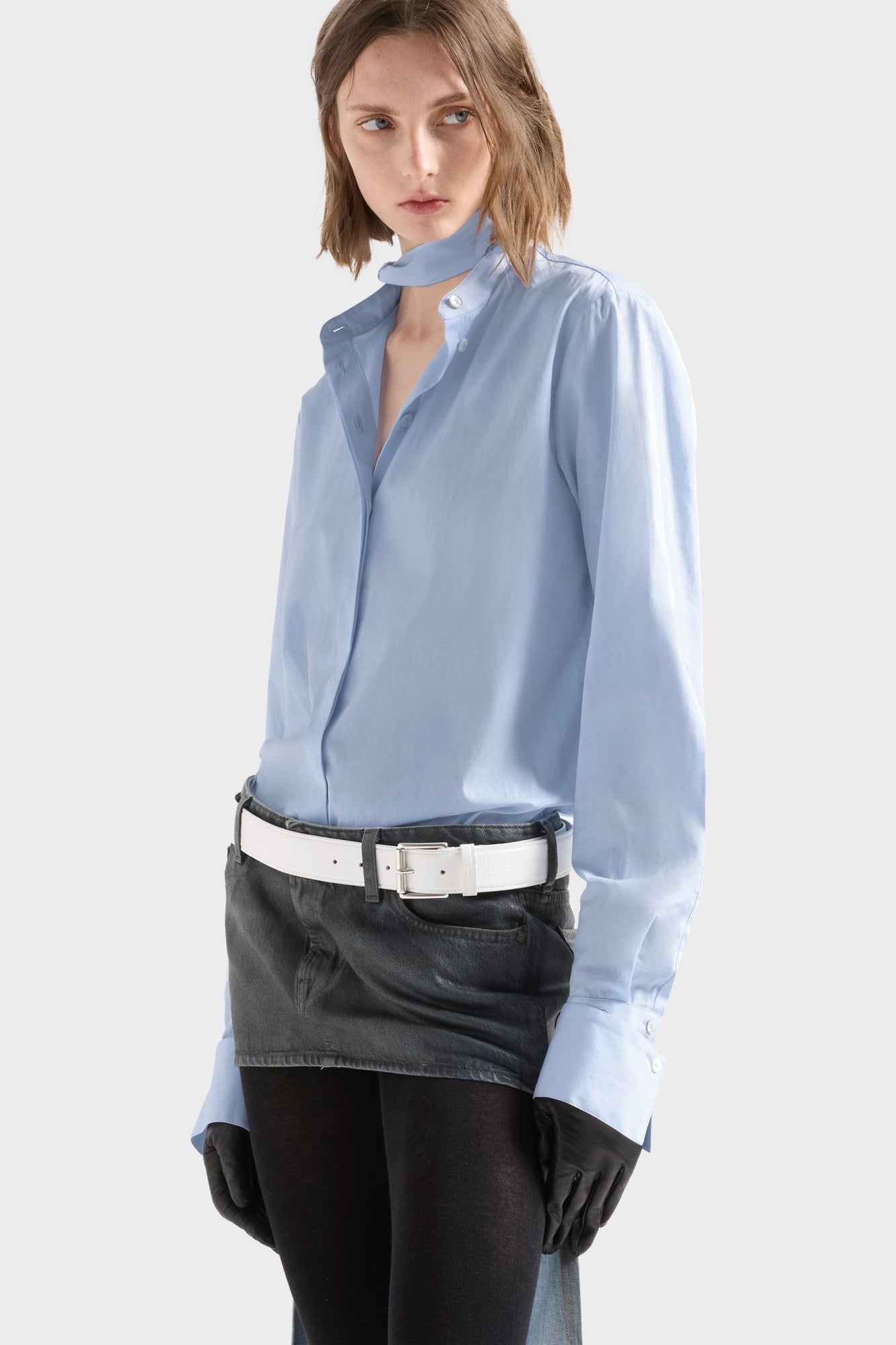 7-for-all-mankind-long-sleeve-bow-shirt-popeline-hemd-sky-blue image 3
